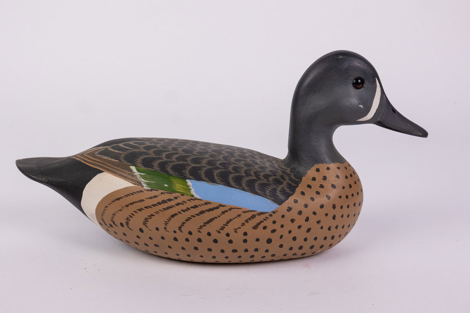 Harry V. Shourds (b. 1930) | Blue Winged Teal Drake Duck Decoy - 3