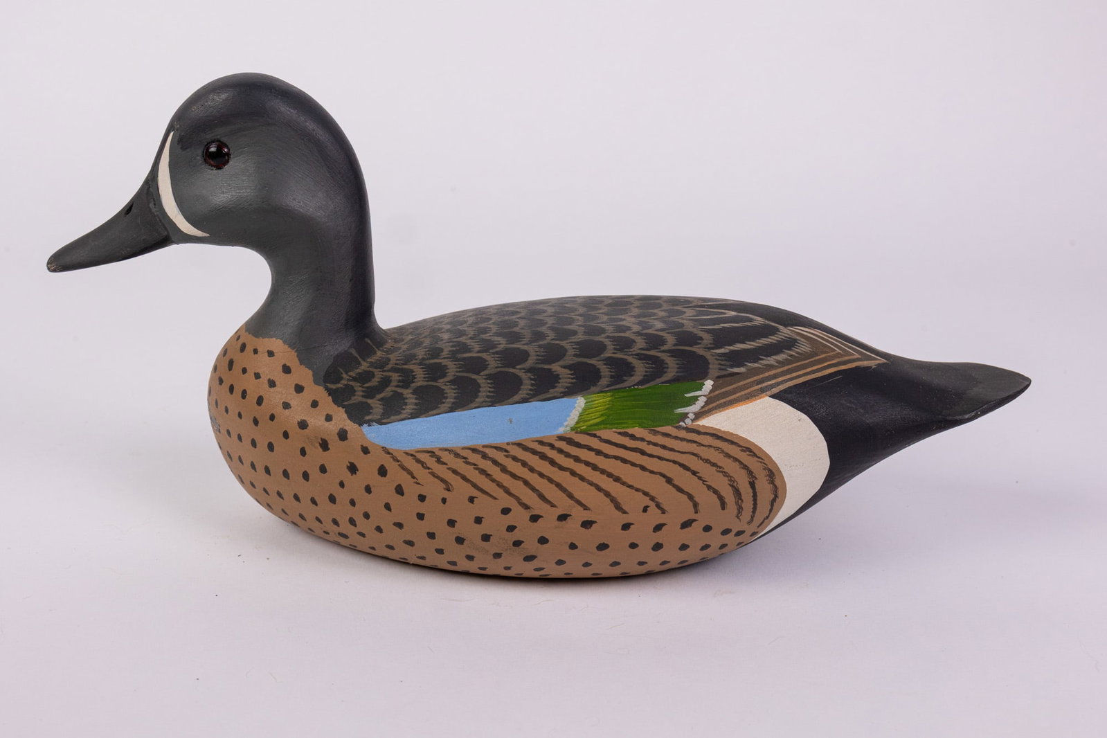 Harry V. Shourds (b. 1930) | Blue Winged Teal Drake Duck Decoy - 6
