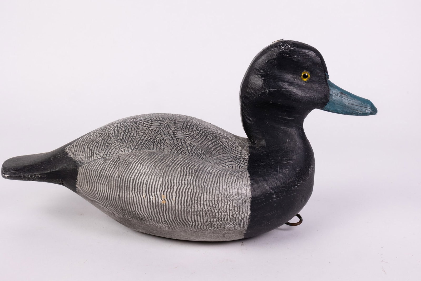 George "Coot" Garton (1923-2002) | Bluebill Drake Duck Decoy - 3