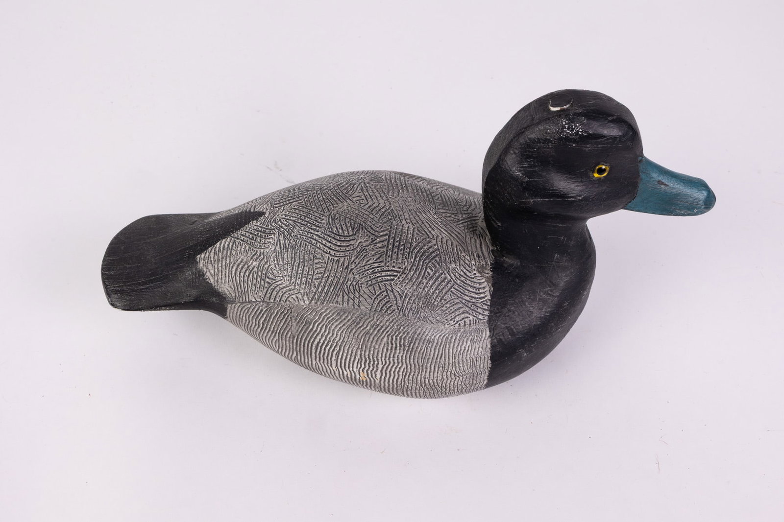 George "Coot" Garton (1923-2002) | Bluebill Drake Duck Decoy - 4