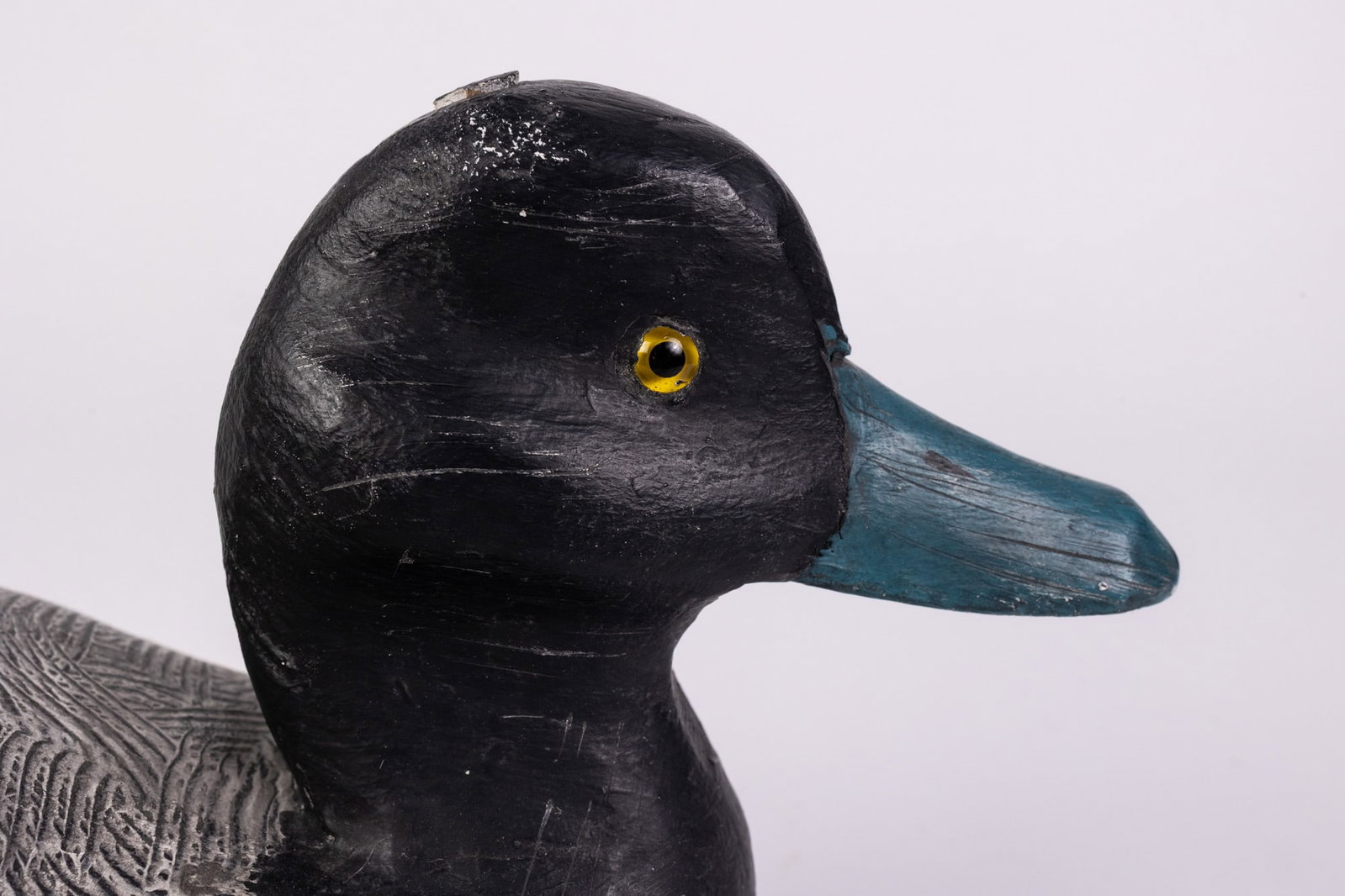 George "Coot" Garton (1923-2002) | Bluebill Drake Duck Decoy - 5