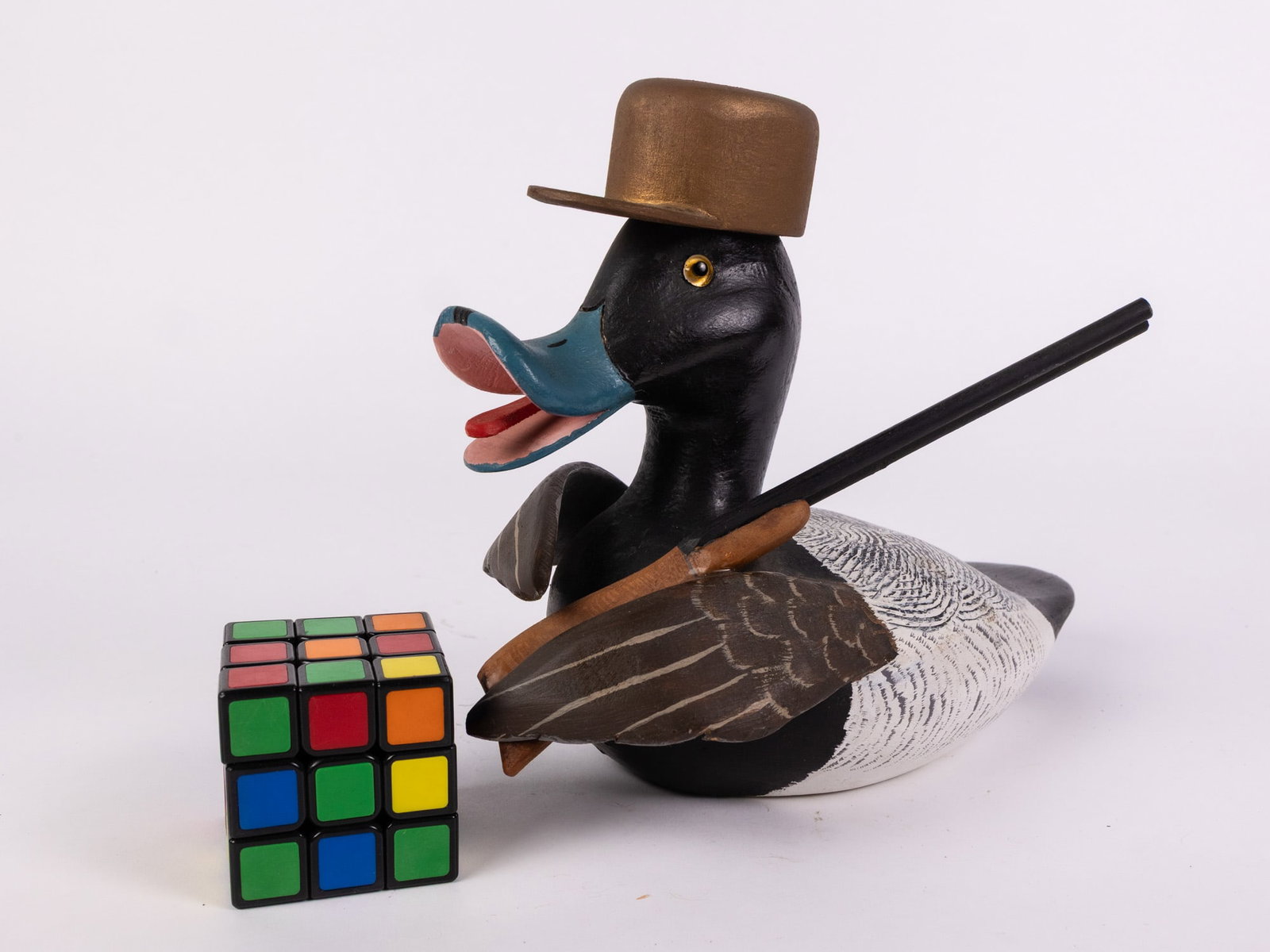 George "Coot" Garton (1923-2002) | Novelty Bluebill Drake Decoy - 2