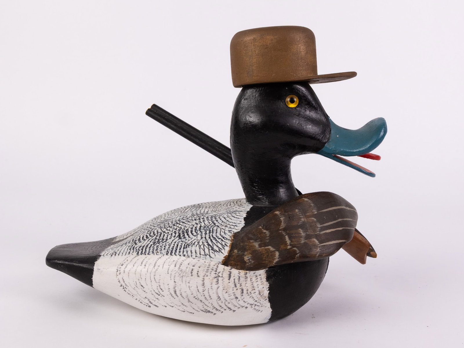 George "Coot" Garton (1923-2002) | Novelty Bluebill Drake Decoy - 5
