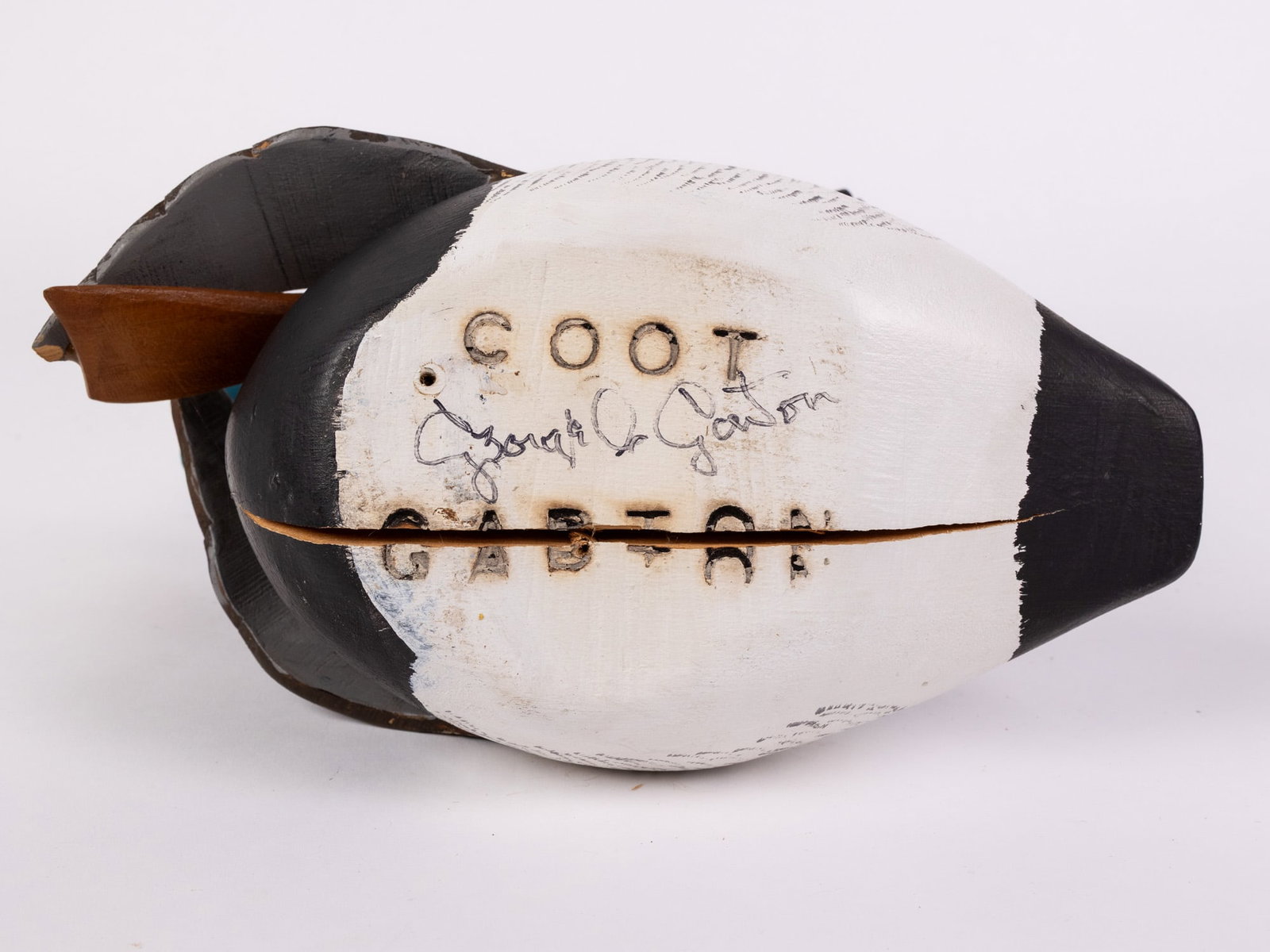 George "Coot" Garton (1923-2002) | Novelty Bluebill Drake Decoy - 7