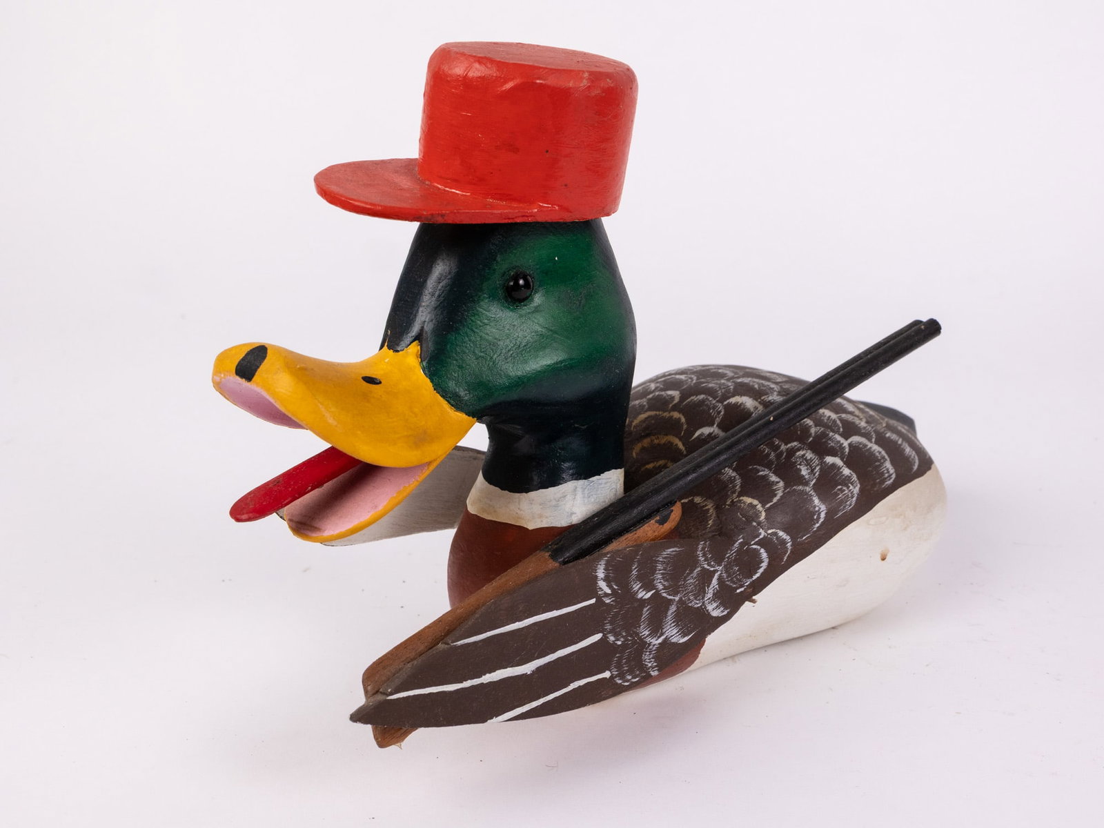George "Coot" Garton (1923-2002) | Novelty Mallard Drake Decoy: George "Coot" Garton was a both national and world champion decoy carver originally from Bridgeton, New Jersey. From his obituary, "He was the National Champion Carver in 1972, 1973 & 1974 in Babylon,