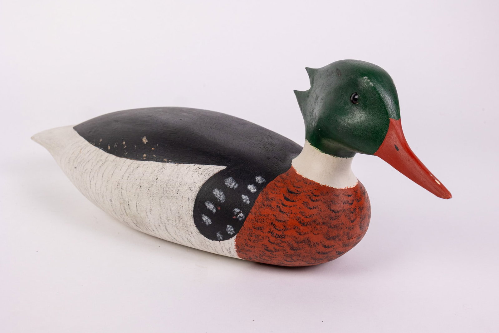 B. Kuhn | Common Merganser Drake Duck Decoy (1 of 6)