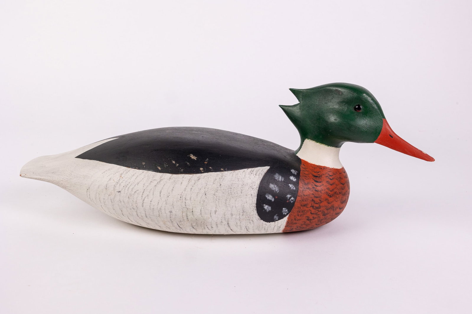 B. Kuhn | Common Merganser Drake Duck Decoy - 3