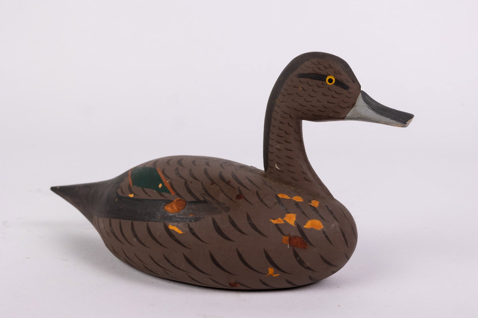 Captain Jessie Urie (1901 - 1978) | Miniature Black Duck Drake Decoy (1 of 7)