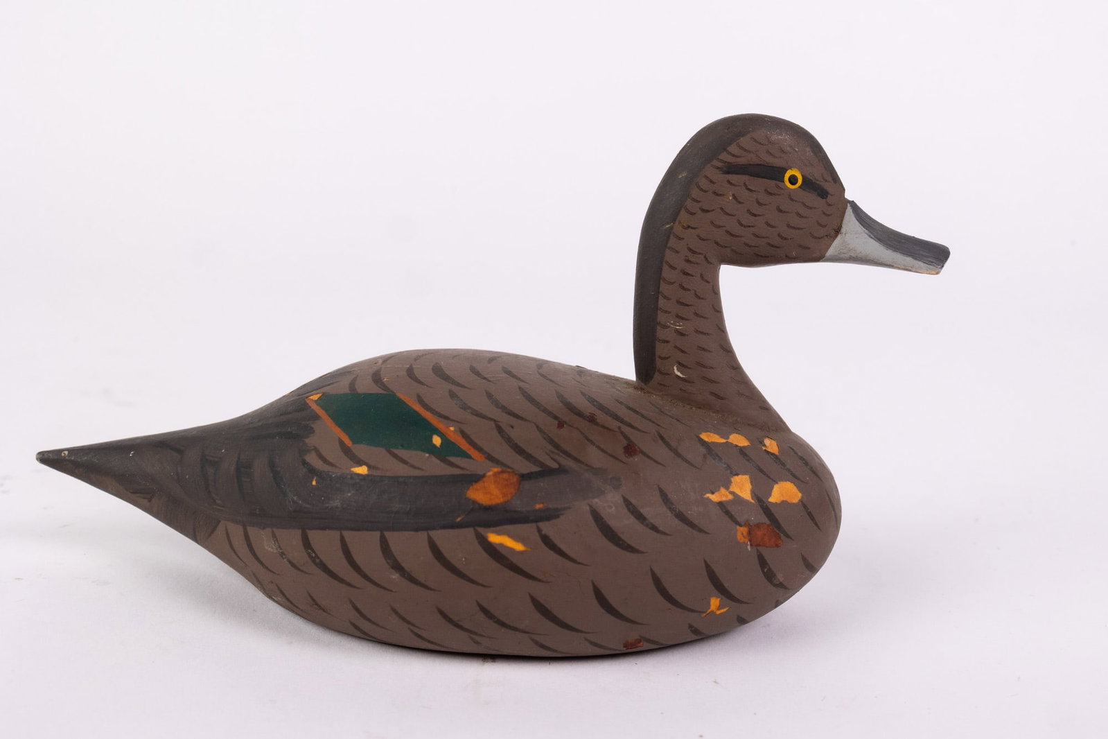 Captain Jessie Urie (1901 - 1978) | Miniature Black Duck Drake Decoy - 3