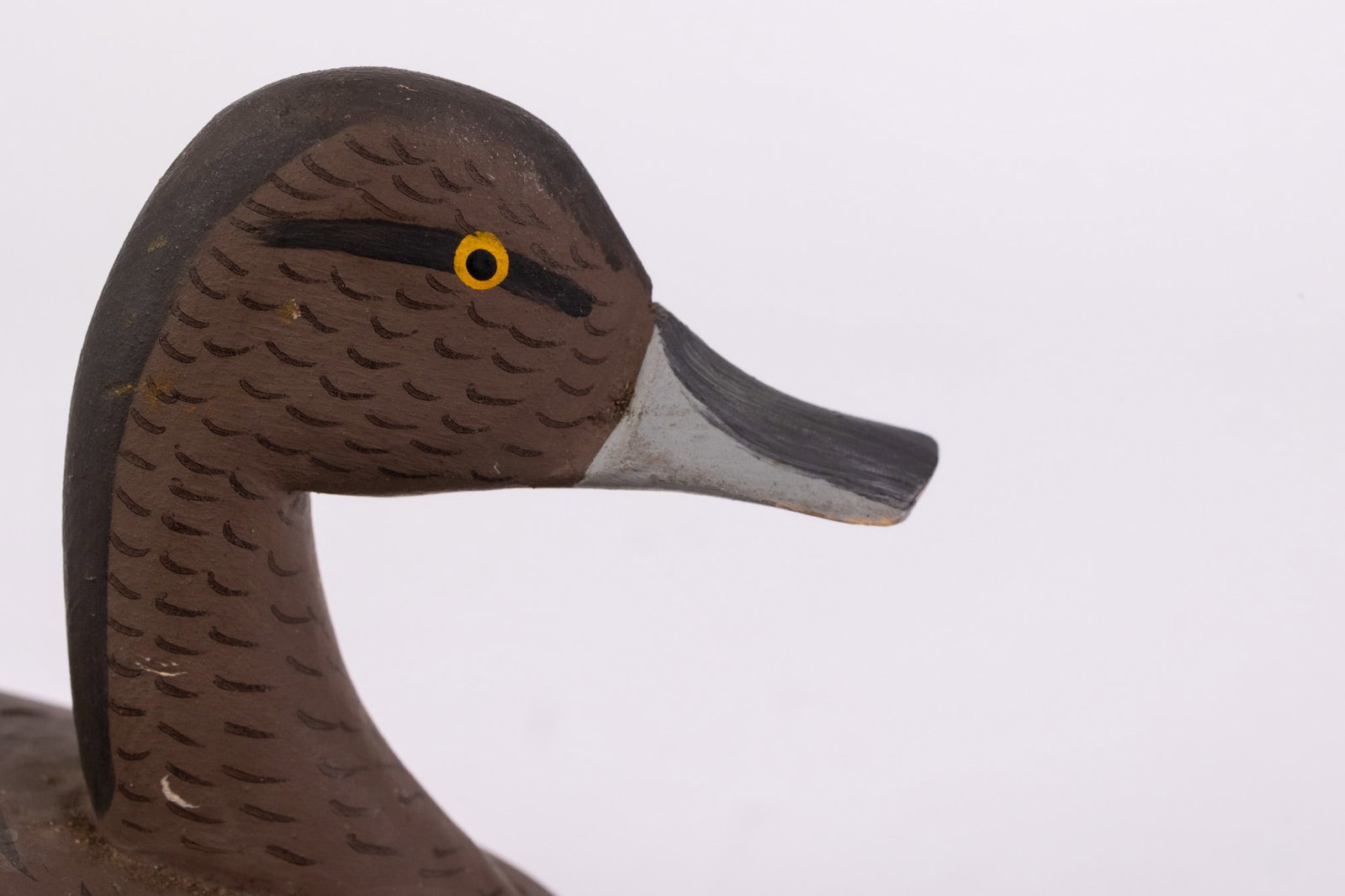 Captain Jessie Urie (1901 - 1978) | Miniature Black Duck Drake Decoy - 4