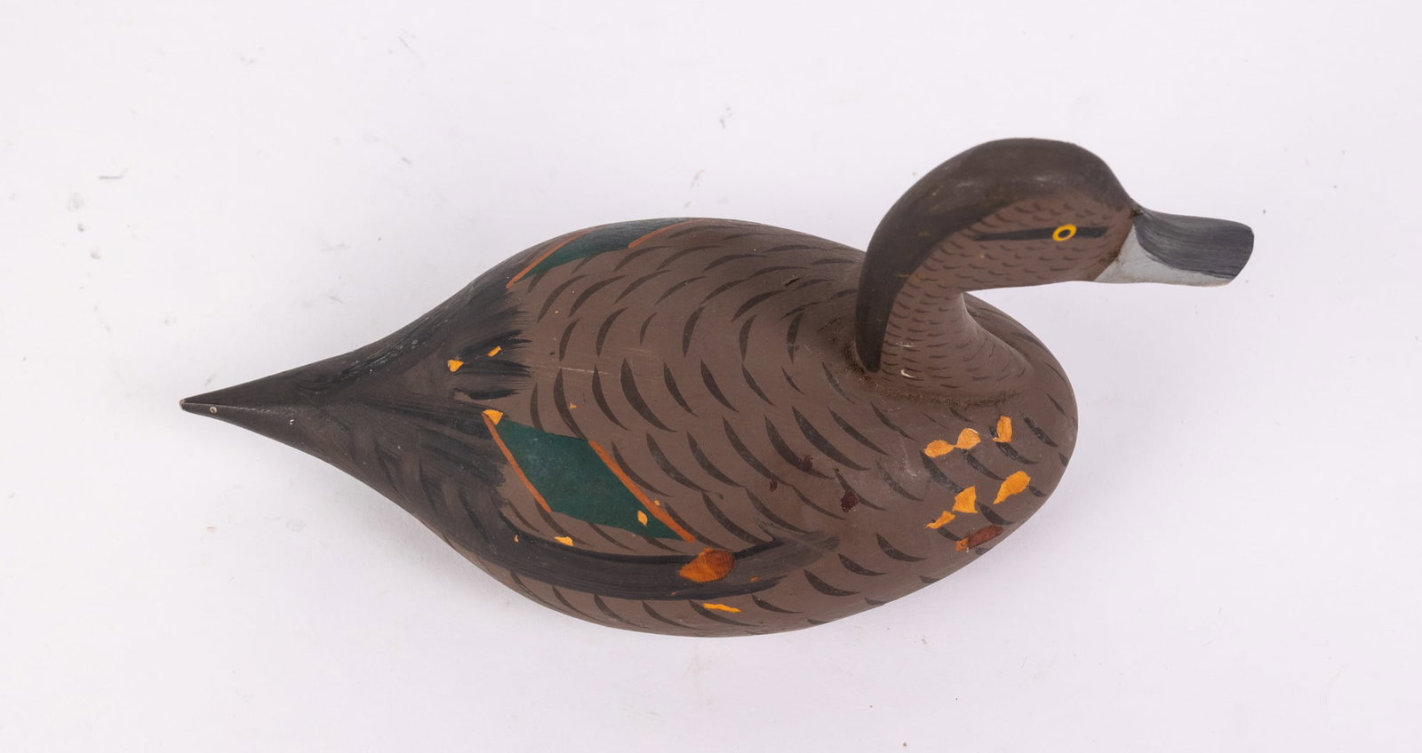 Captain Jessie Urie (1901 - 1978) | Miniature Black Duck Drake Decoy - 5