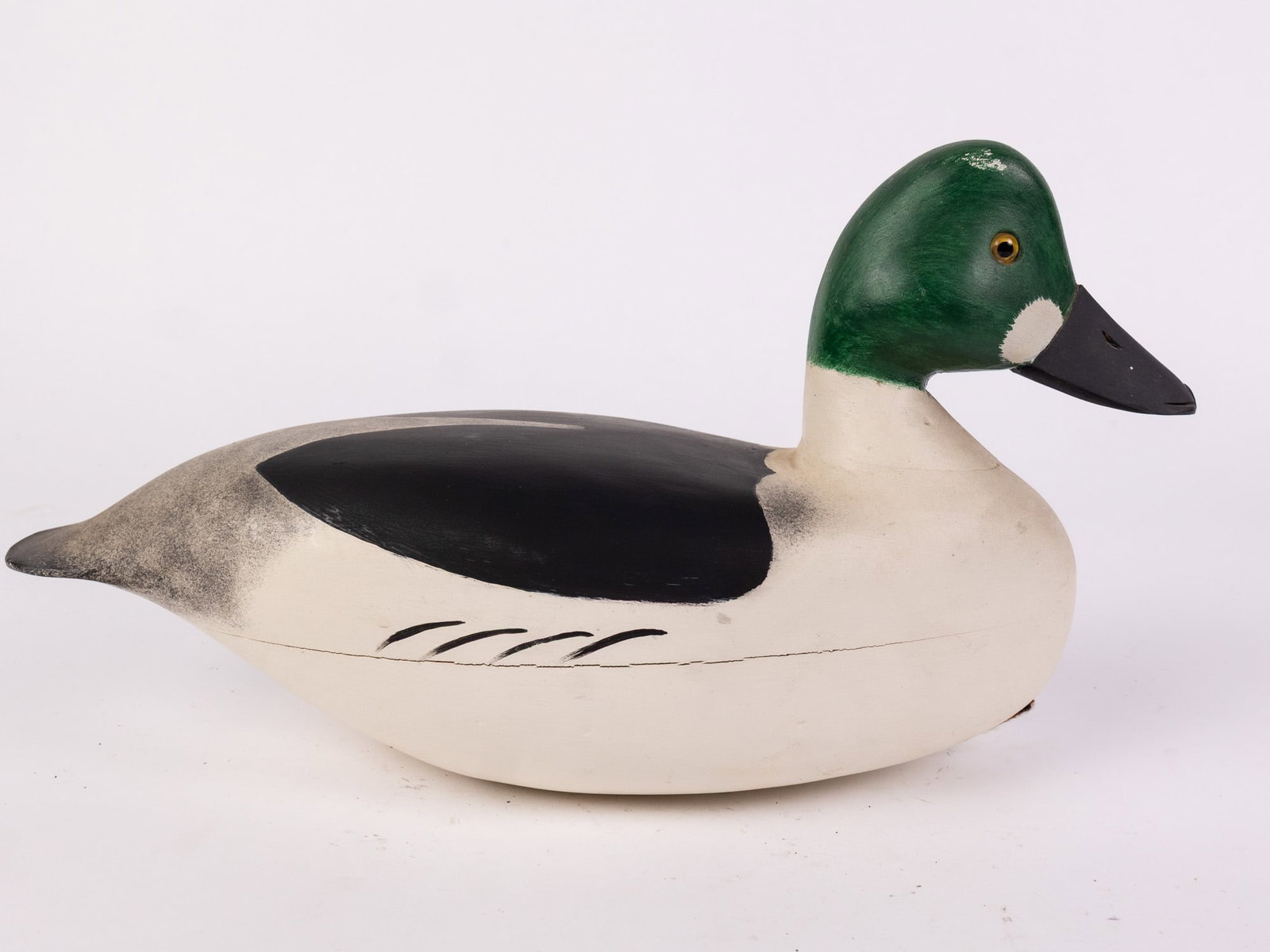Jim Gale (1899 - 1971) Brigantine, NJ | Goldeneye Drake Duck Decoy - 3