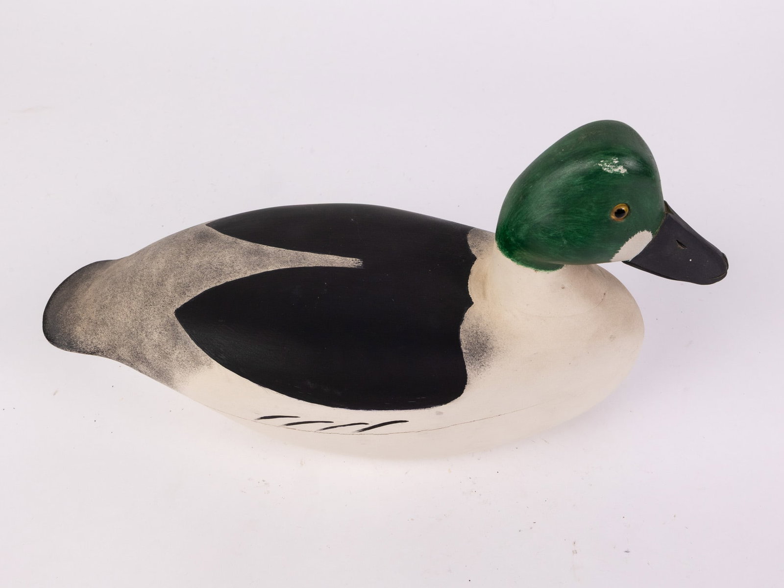Jim Gale (1899 - 1971) Brigantine, NJ | Goldeneye Drake Duck Decoy - 4