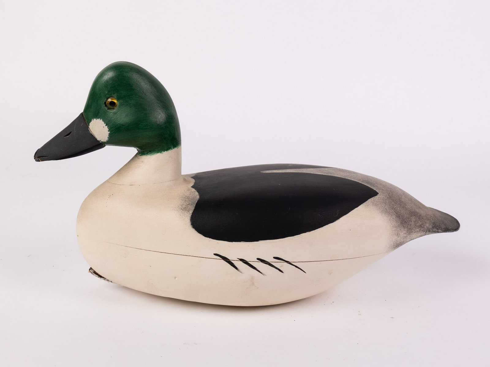 Jim Gale (1899 - 1971) Brigantine, NJ | Goldeneye Drake Duck Decoy - 6