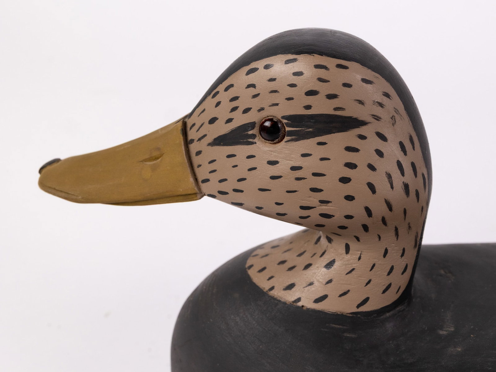 Jim Gale (1899 - 1971) Brigantine, NJ | Black Duck Hen Decoy - 6