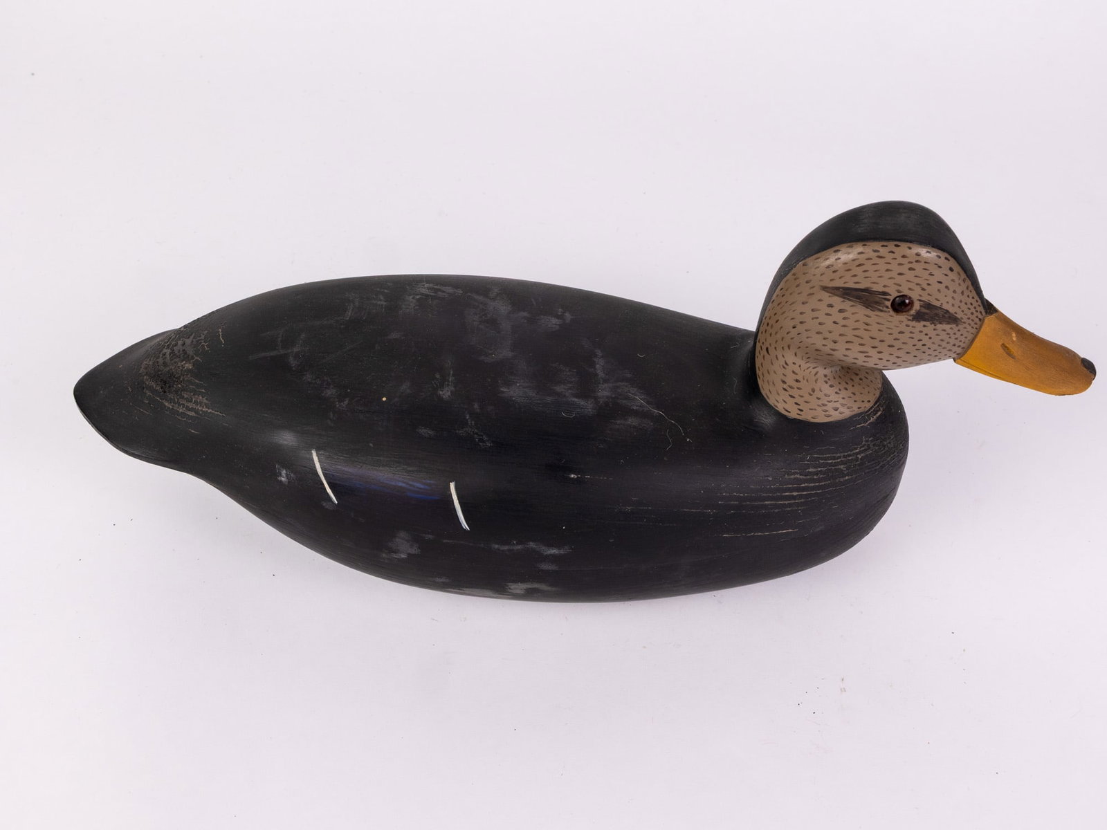 Jim Gale (1899 - 1971) Brigantine, NJ | Black Duck Drake Decoy - 4