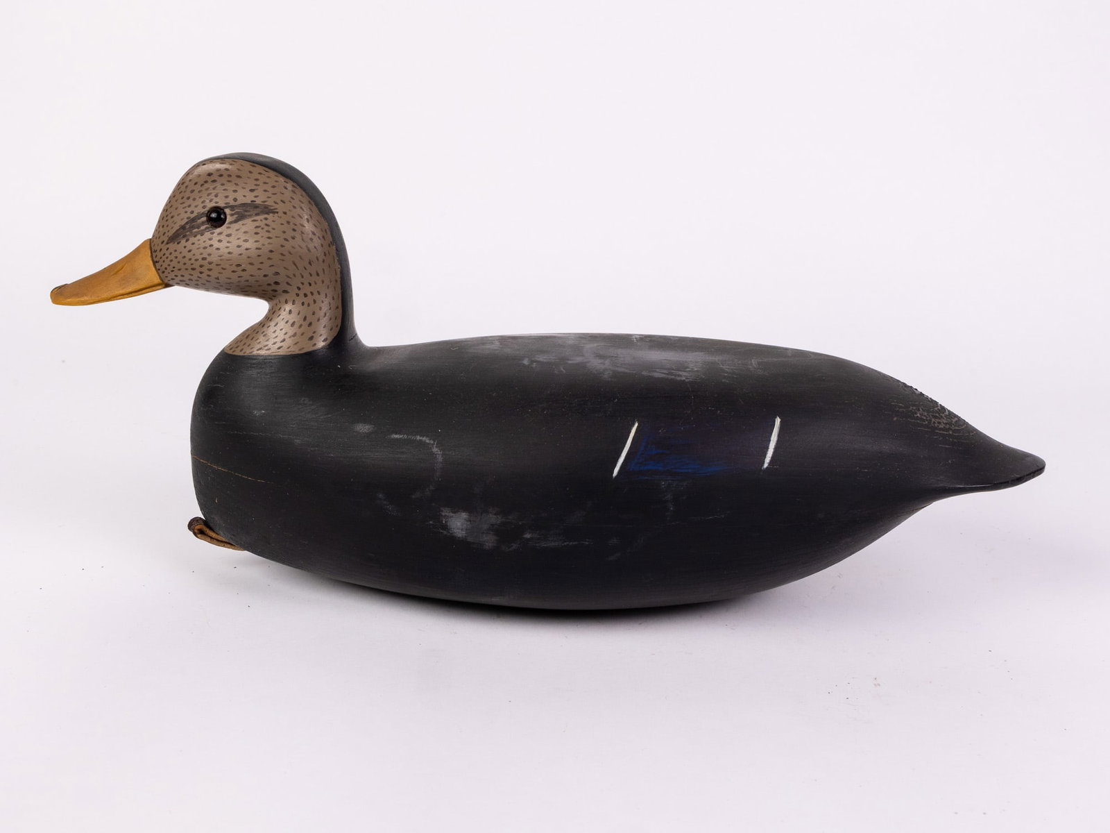 Jim Gale (1899 - 1971) Brigantine, NJ | Black Duck Drake Decoy - 5