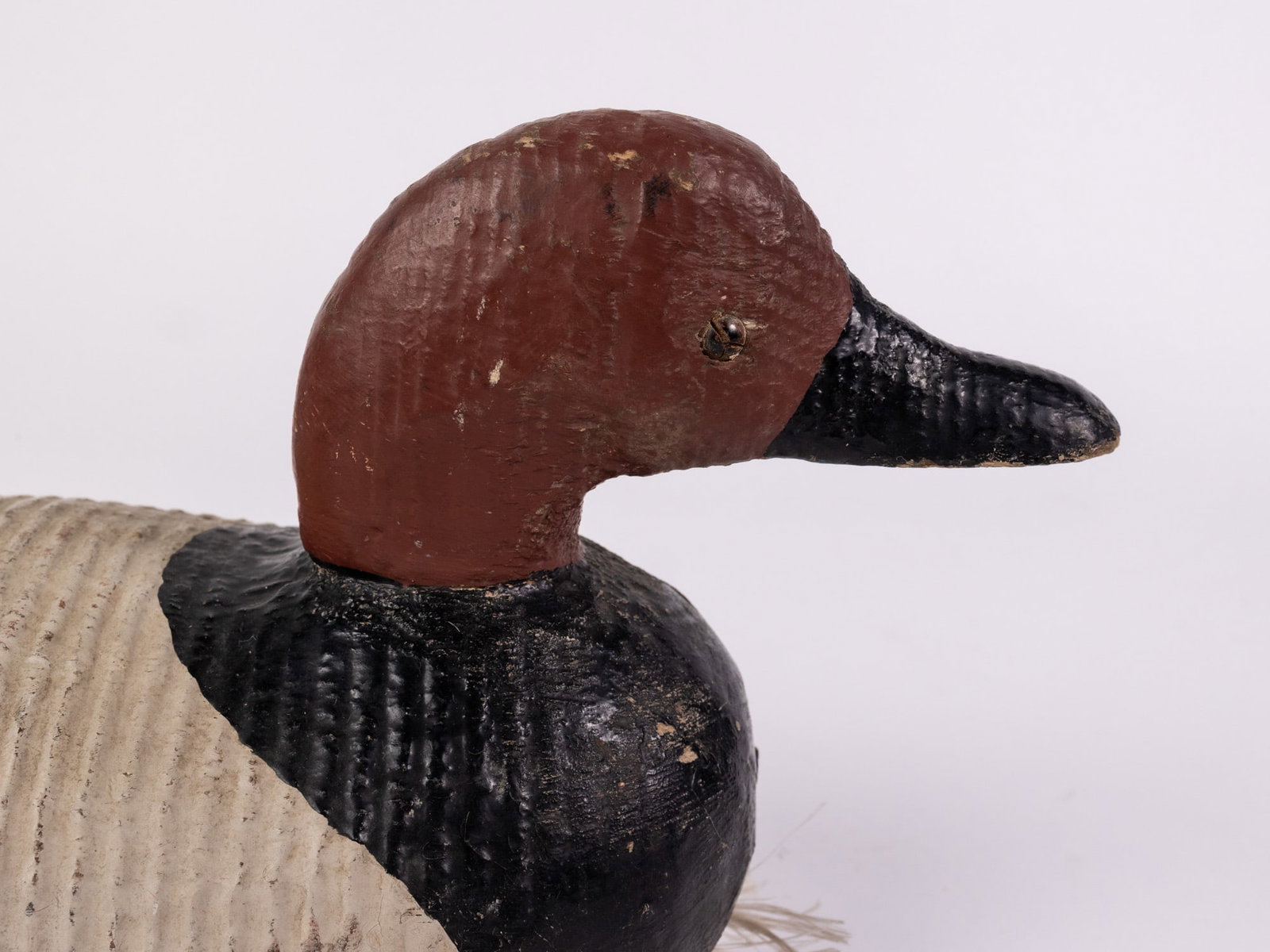 Vintage Canvasback Drake Decoy Signed "Dickerson" - 4