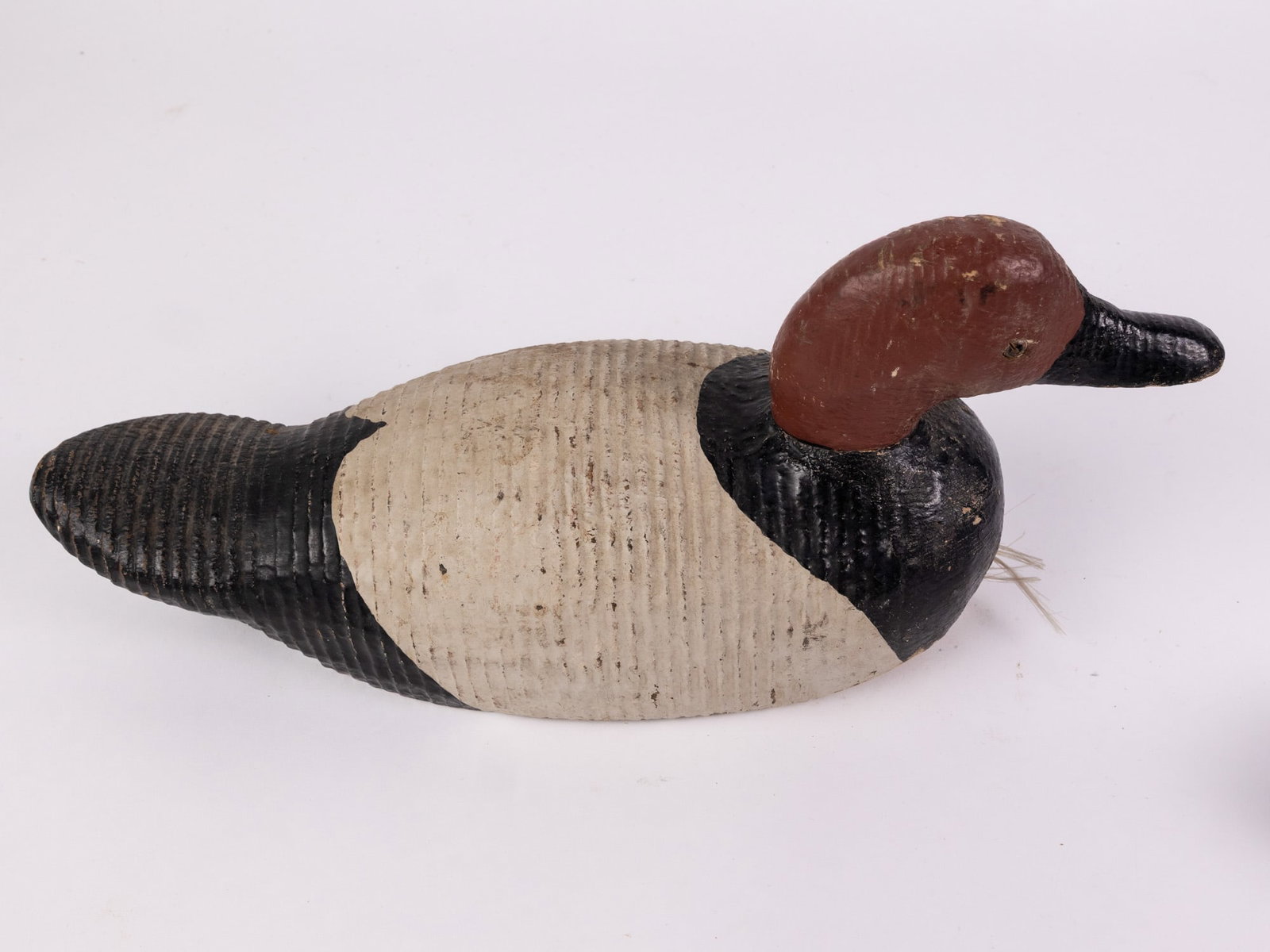 Vintage Canvasback Drake Decoy Signed "Dickerson" - 5