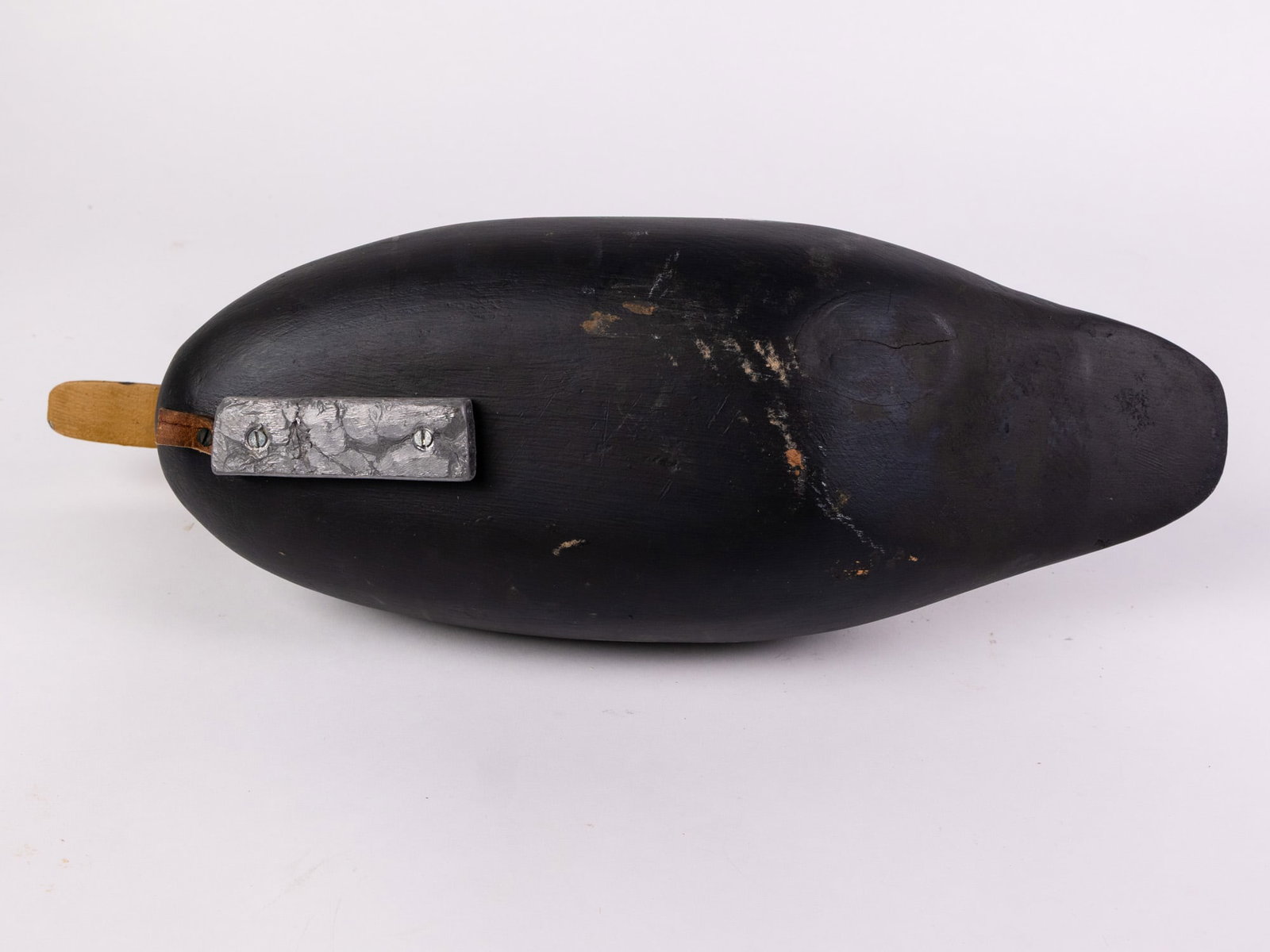 Vintage Hand Carved American Black Duck Hen Decoy - 7