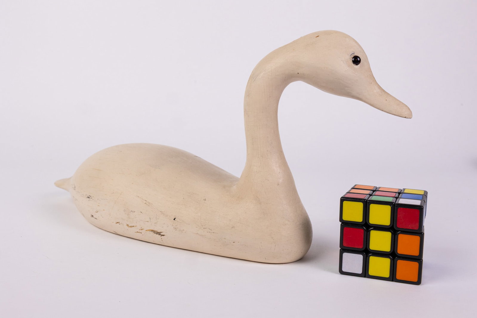 Vintage Carved Wooden Duck Decoy - 2