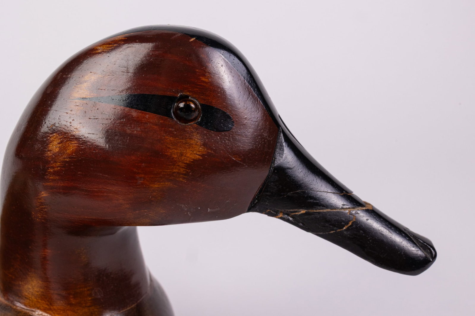 Vintage Hand Carved & Painted Duck Decoy - 3