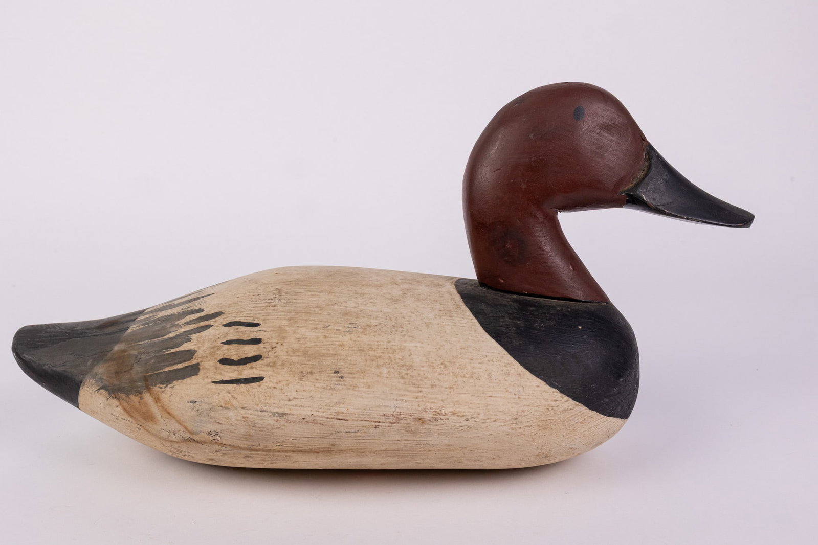 Vintage Canvasback Drake Duck Decoy - 3