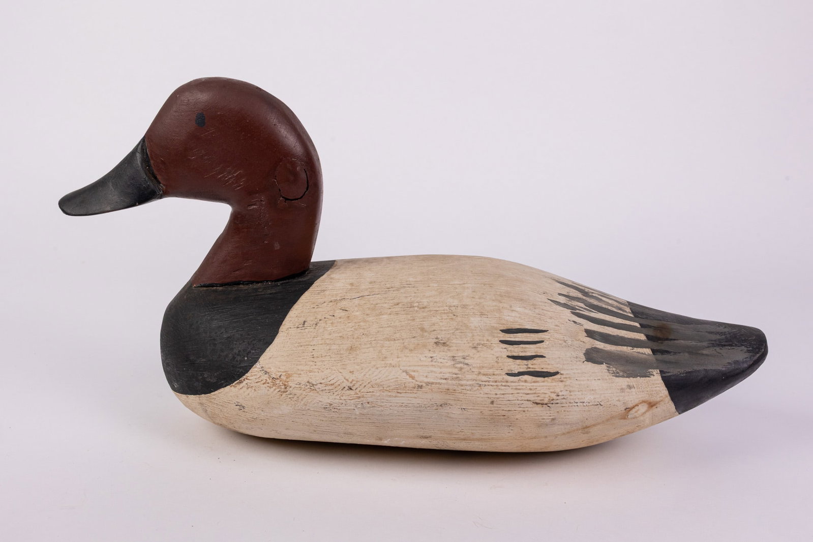 Vintage Canvasback Drake Duck Decoy - 5