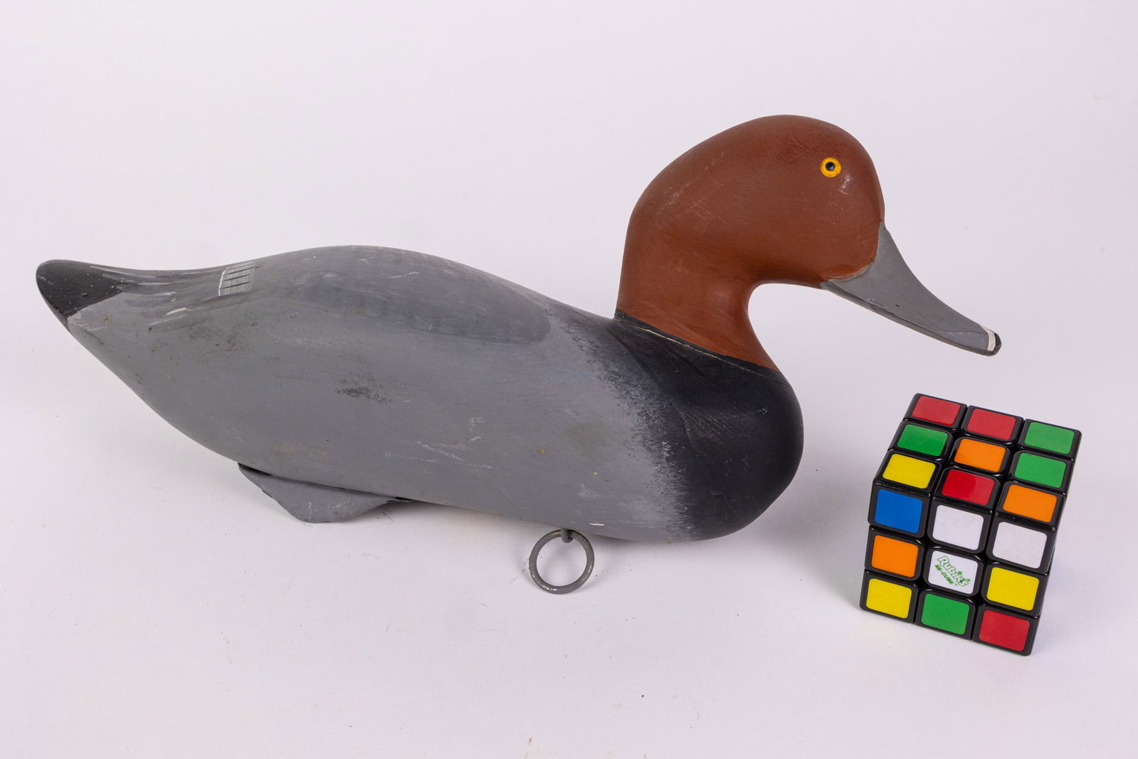 Captain Harry R. Jobes (1936-2019) | Redhead Drake Duck Decoy - 2