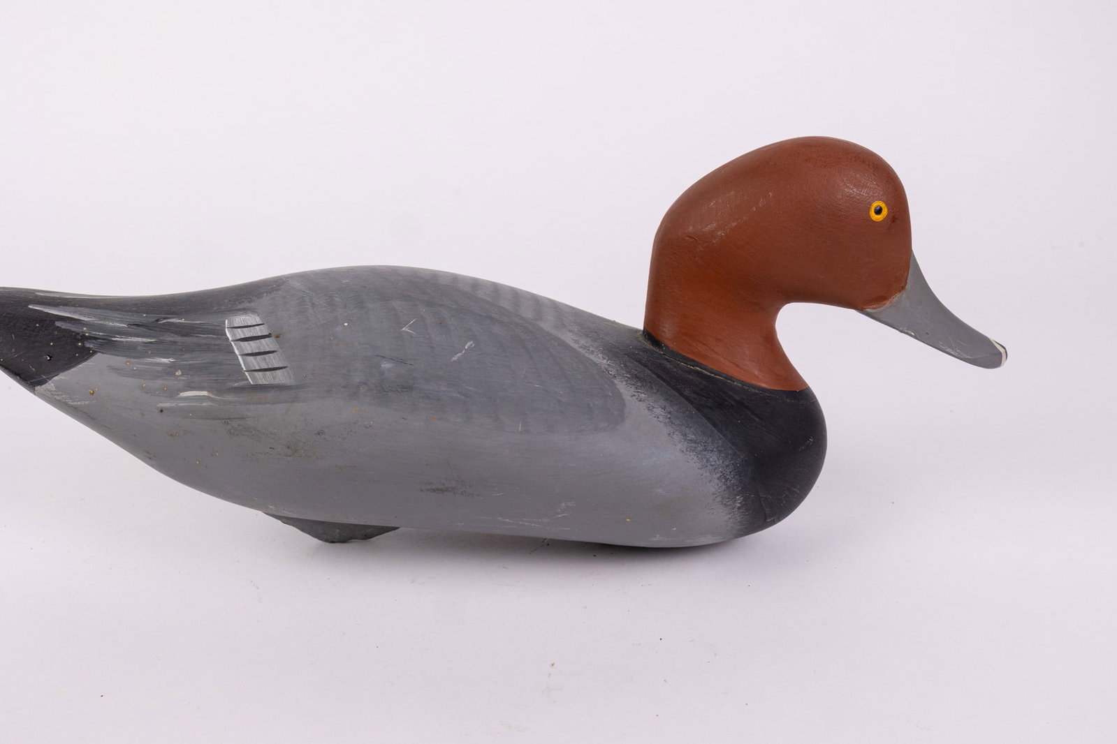 Captain Harry R. Jobes (1936-2019) | Redhead Drake Duck Decoy - 3