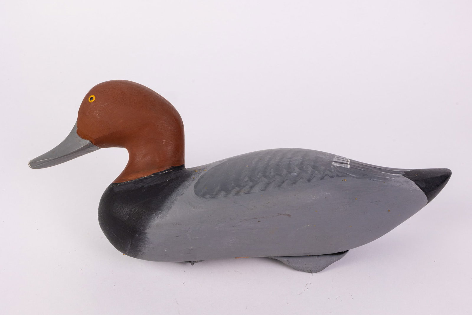Captain Harry R. Jobes (1936-2019) | Redhead Drake Duck Decoy - 7
