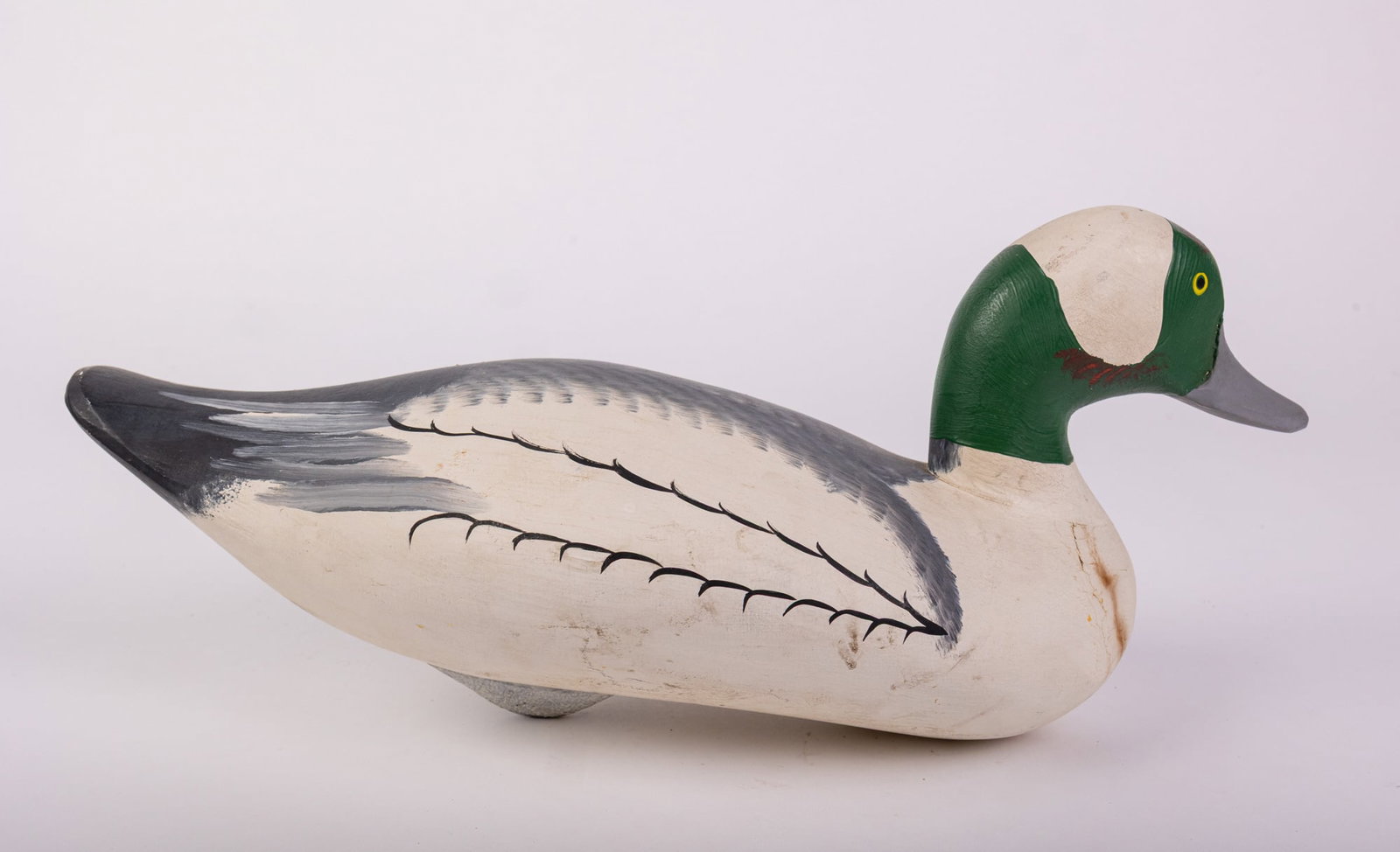 Captain Harry R. Jobes (1936-2019) | Bufflehead Drake Duck Decoy - 3