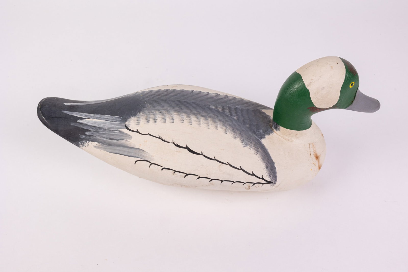 Captain Harry R. Jobes (1936-2019) | Bufflehead Drake Duck Decoy - 4