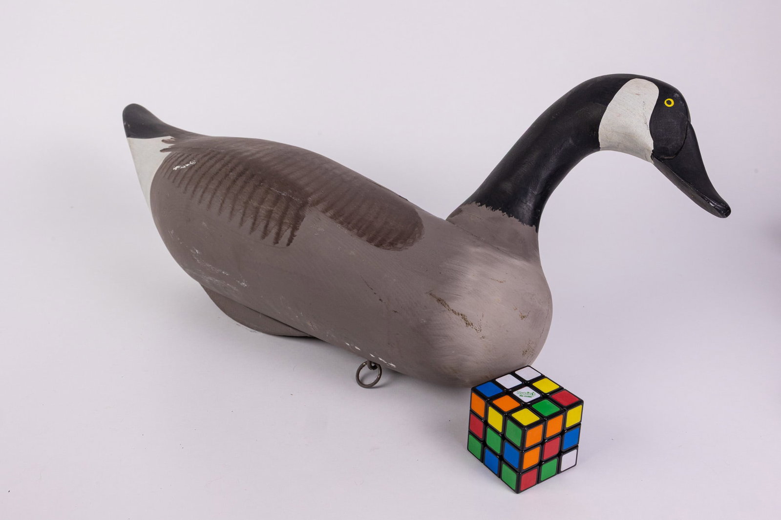 LARGE Vintage Solid Wood Canada Goose Decoy - 2