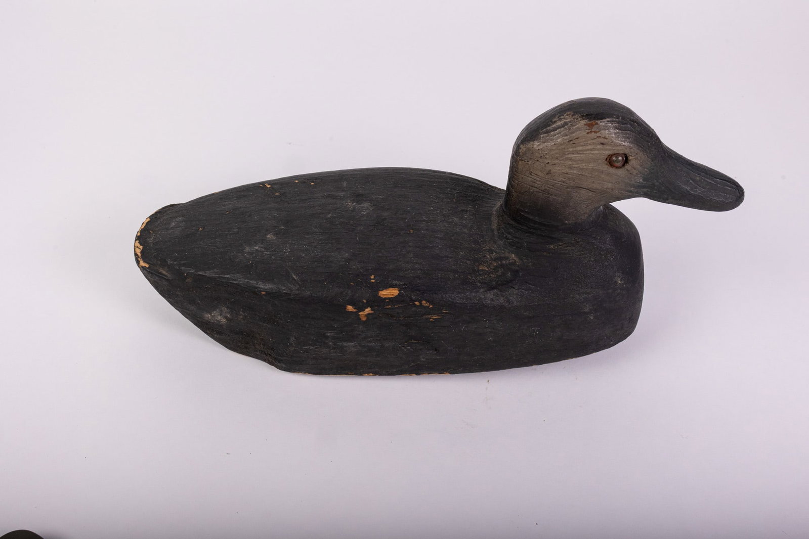 Vintage Black Duck Hen Decoy - 4