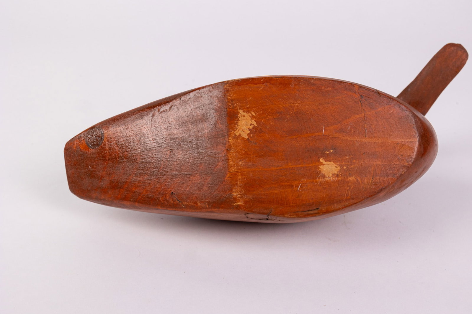 Vintage Hand Carved Duck Decoy w/ Natural Wood Finish - 5