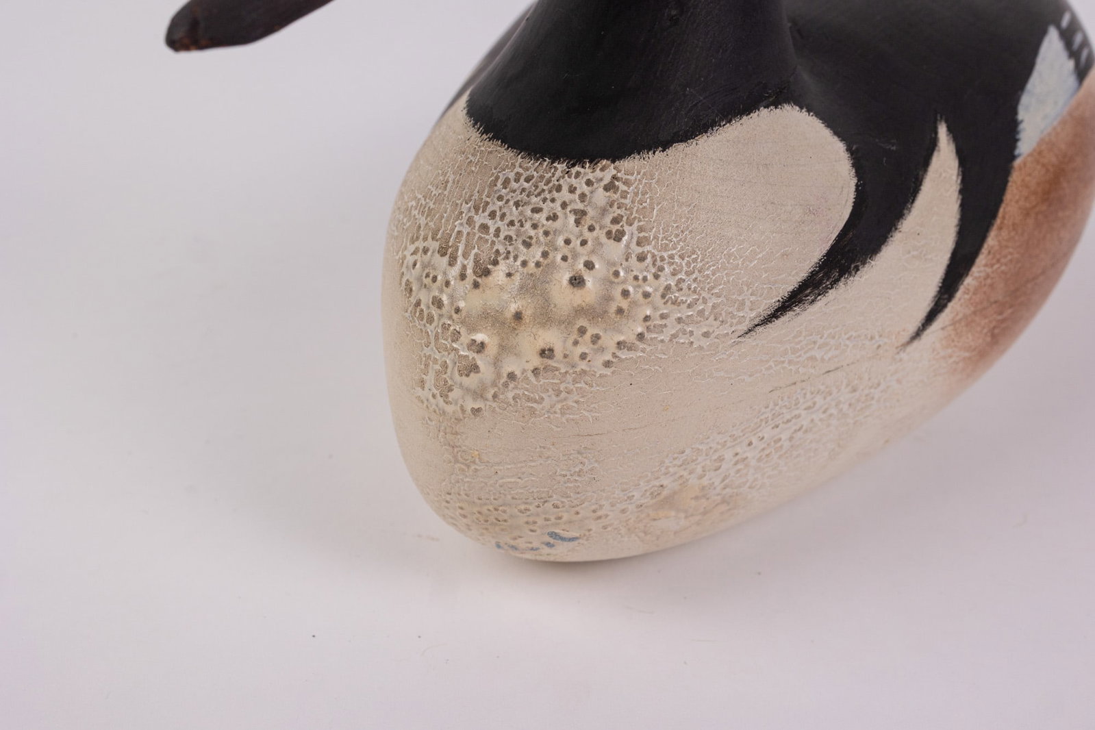 Vintage Hooded Merganser Drake Duck Decoy - 5