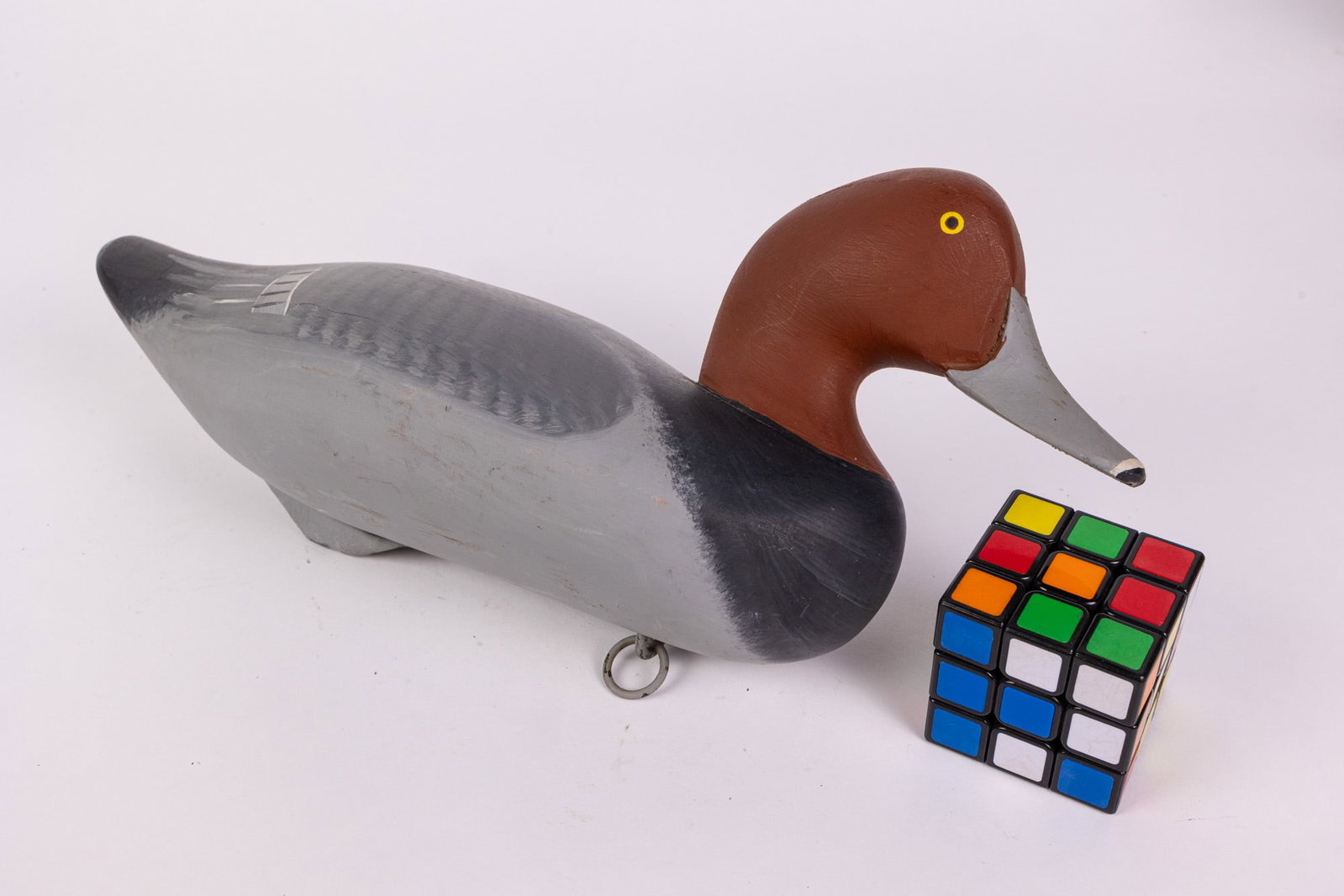 Vintage Redhead Drake Duck Decoy - 2
