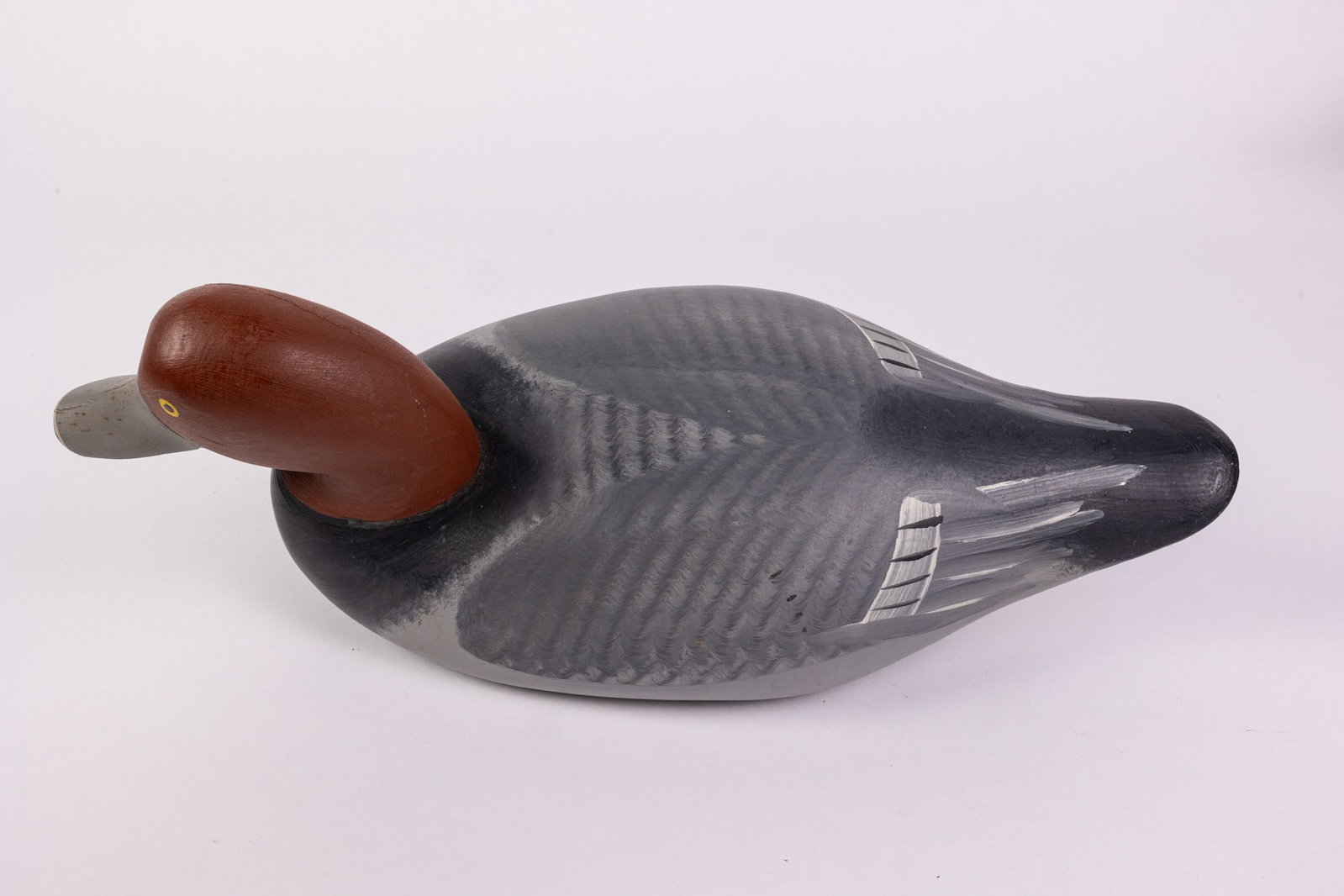 Vintage Redhead Drake Duck Decoy - 4