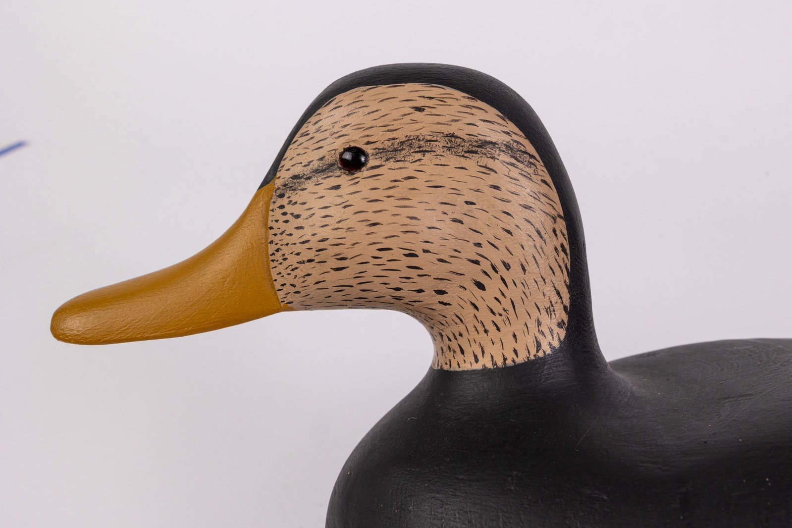 Vintage Hand Carved American Black Duck Hen Decoy - 5