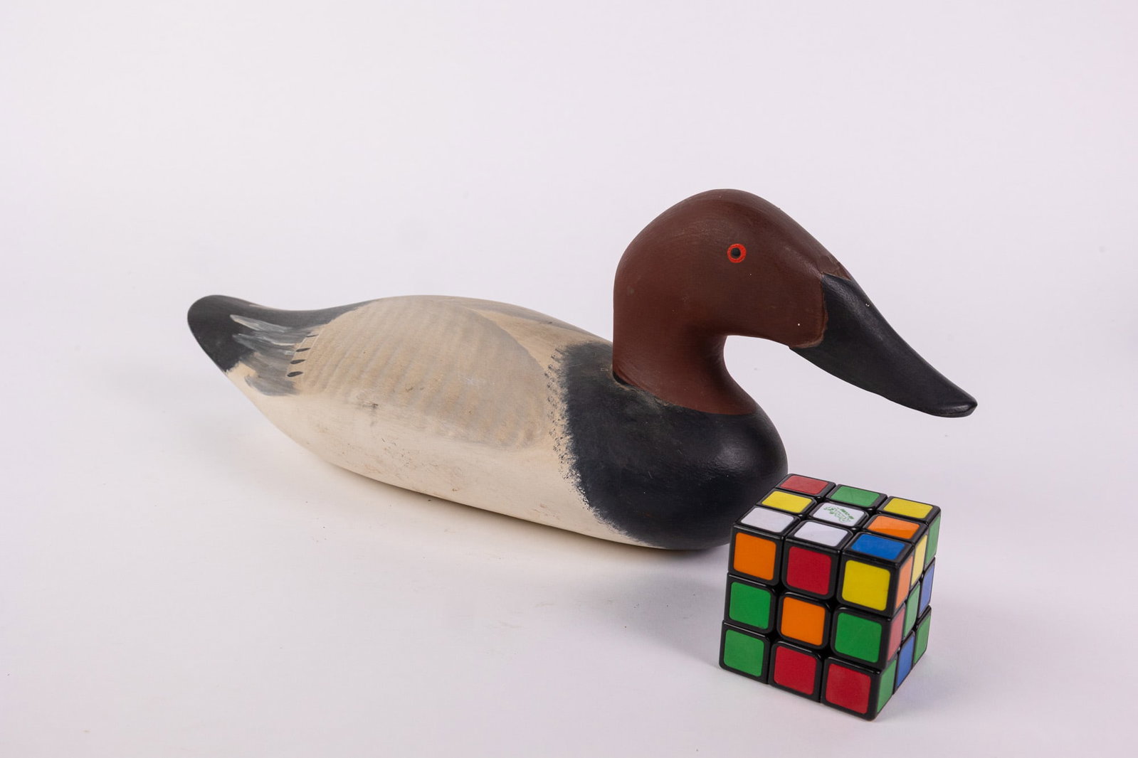 Vintage Canvasback Drake Duck Decoy - 2