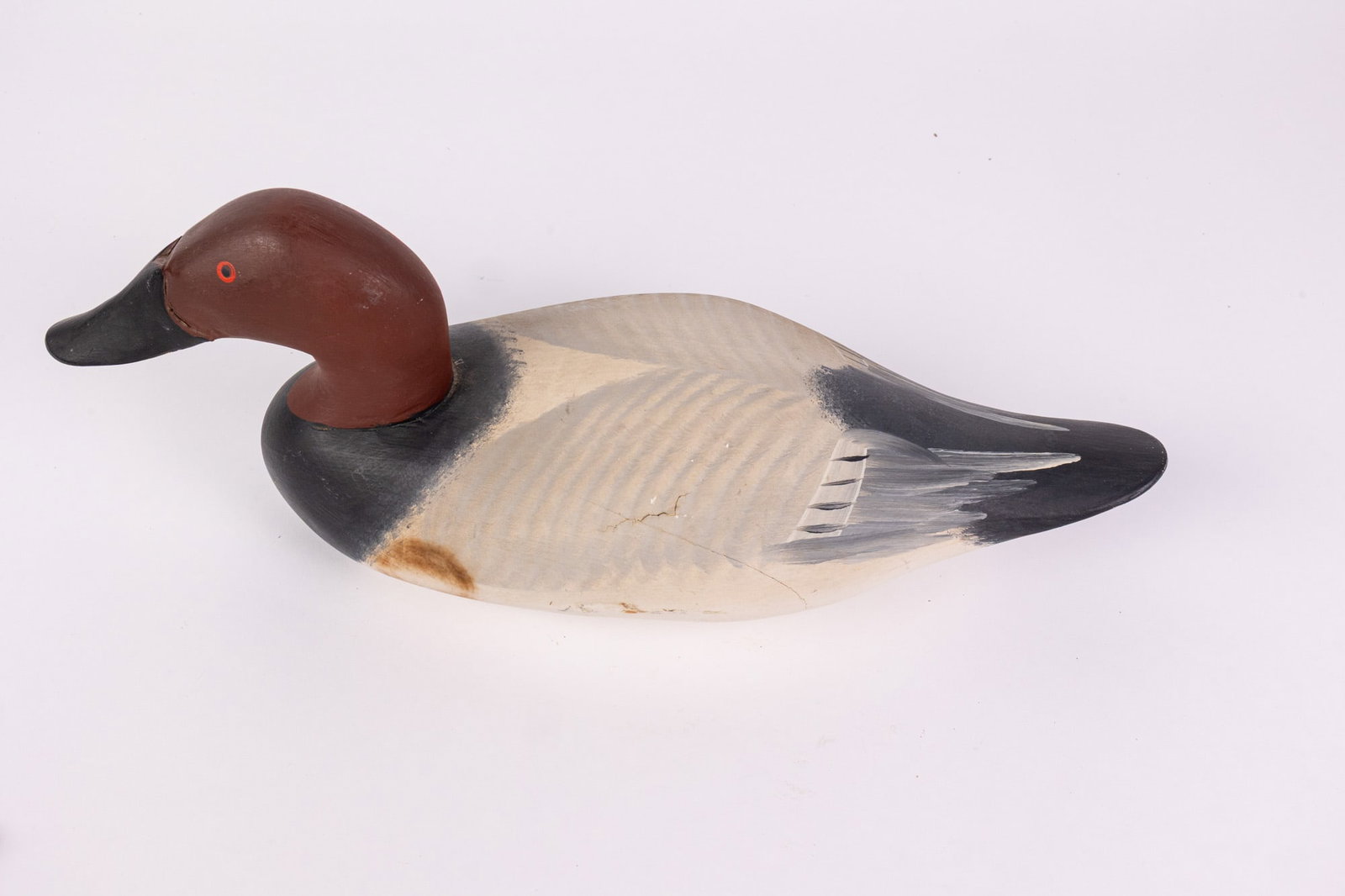 Vintage Canvasback Drake Duck Decoy - 7