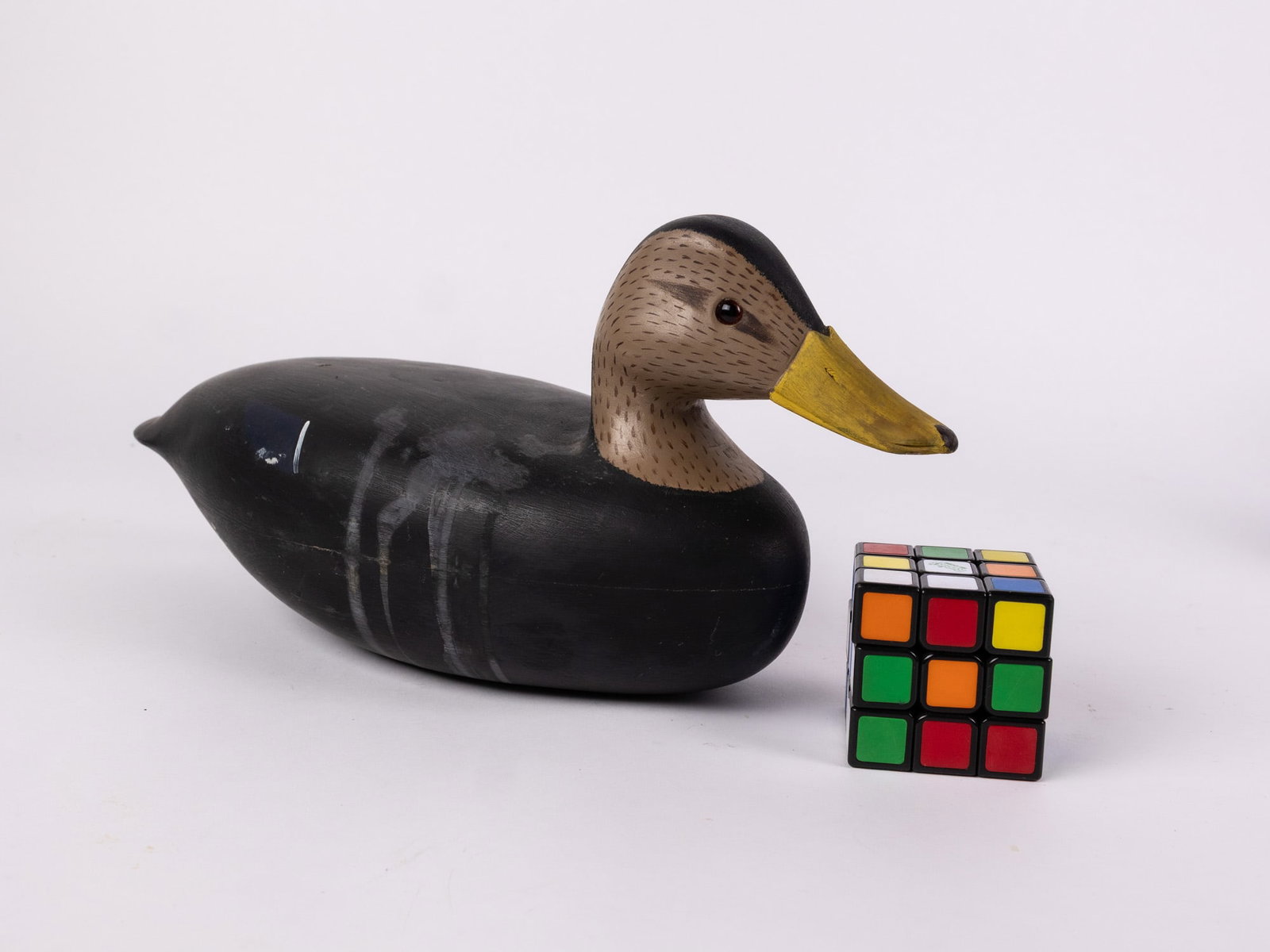Vintage New Jersey Style Black Duck Decoy - 2