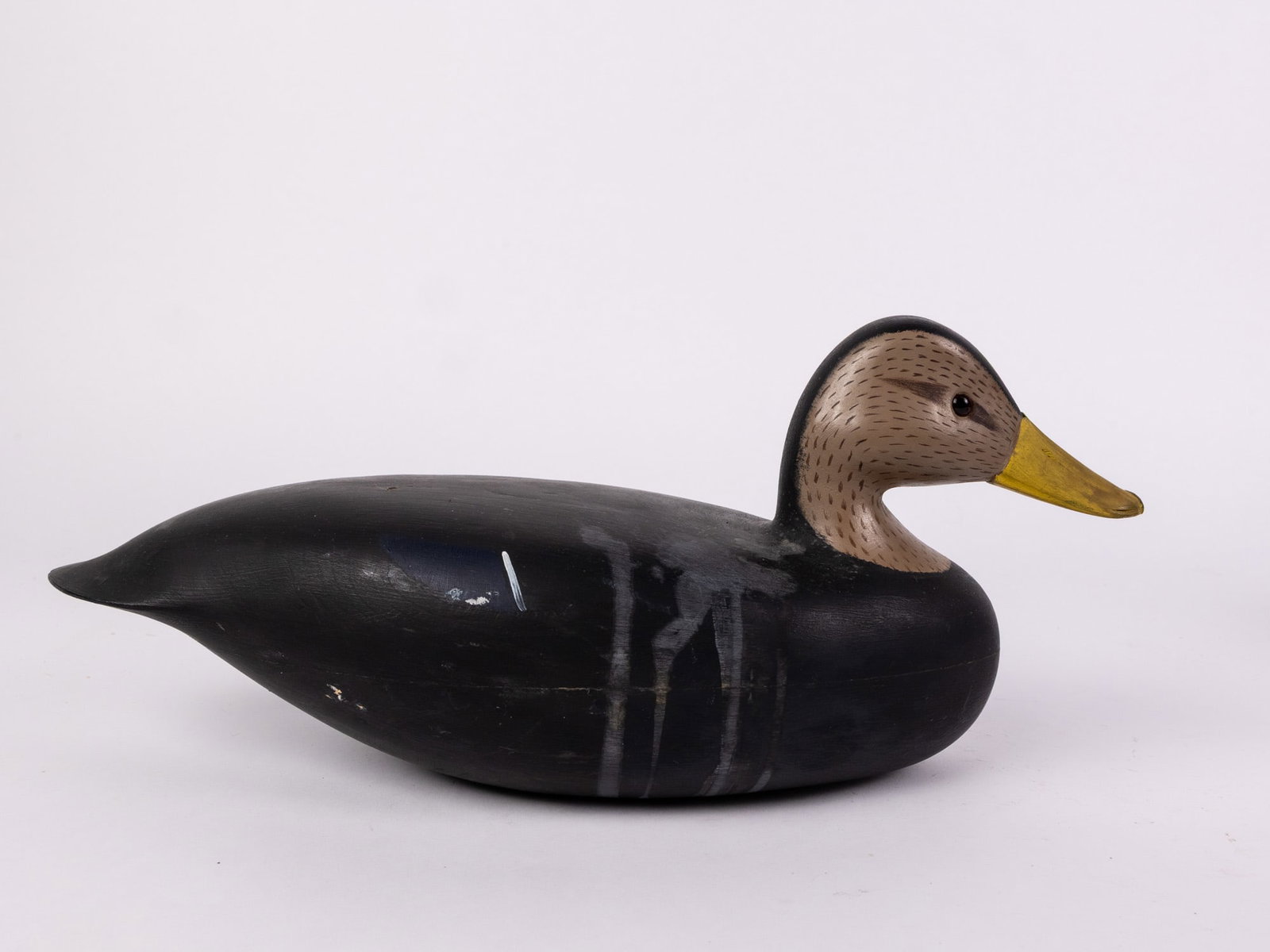 Vintage New Jersey Style Black Duck Decoy - 3