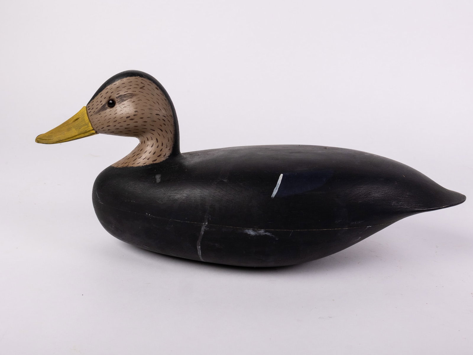 Vintage New Jersey Style Black Duck Decoy - 6