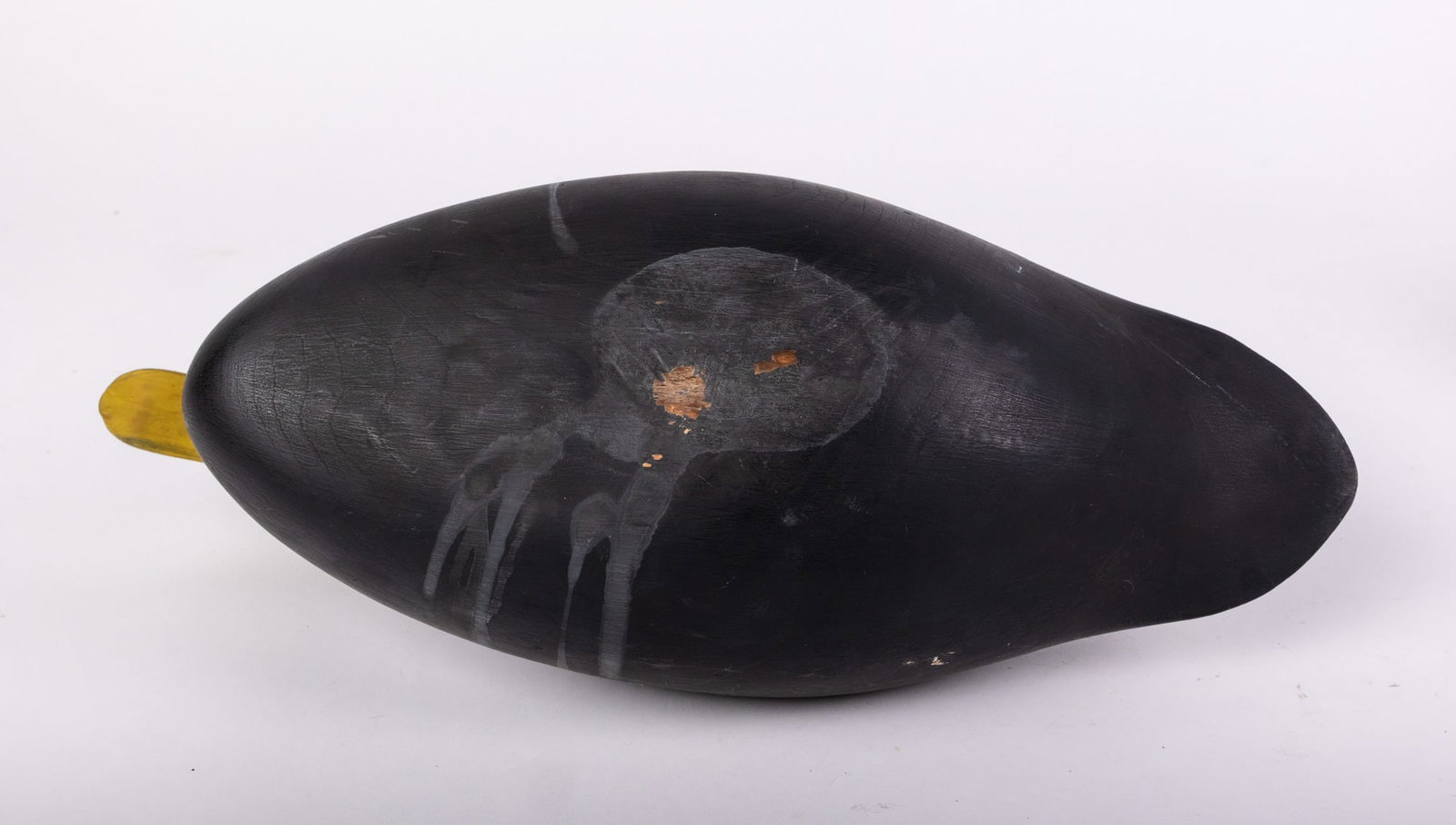 Vintage New Jersey Style Black Duck Decoy - 7