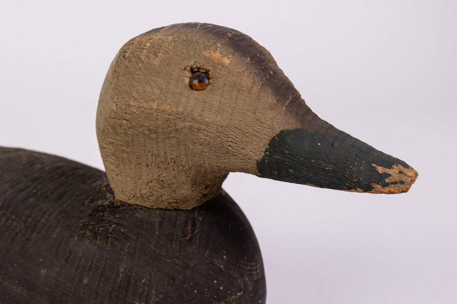 Vintage Wooden Green Winged Teal Hen Duck Decoy - 4