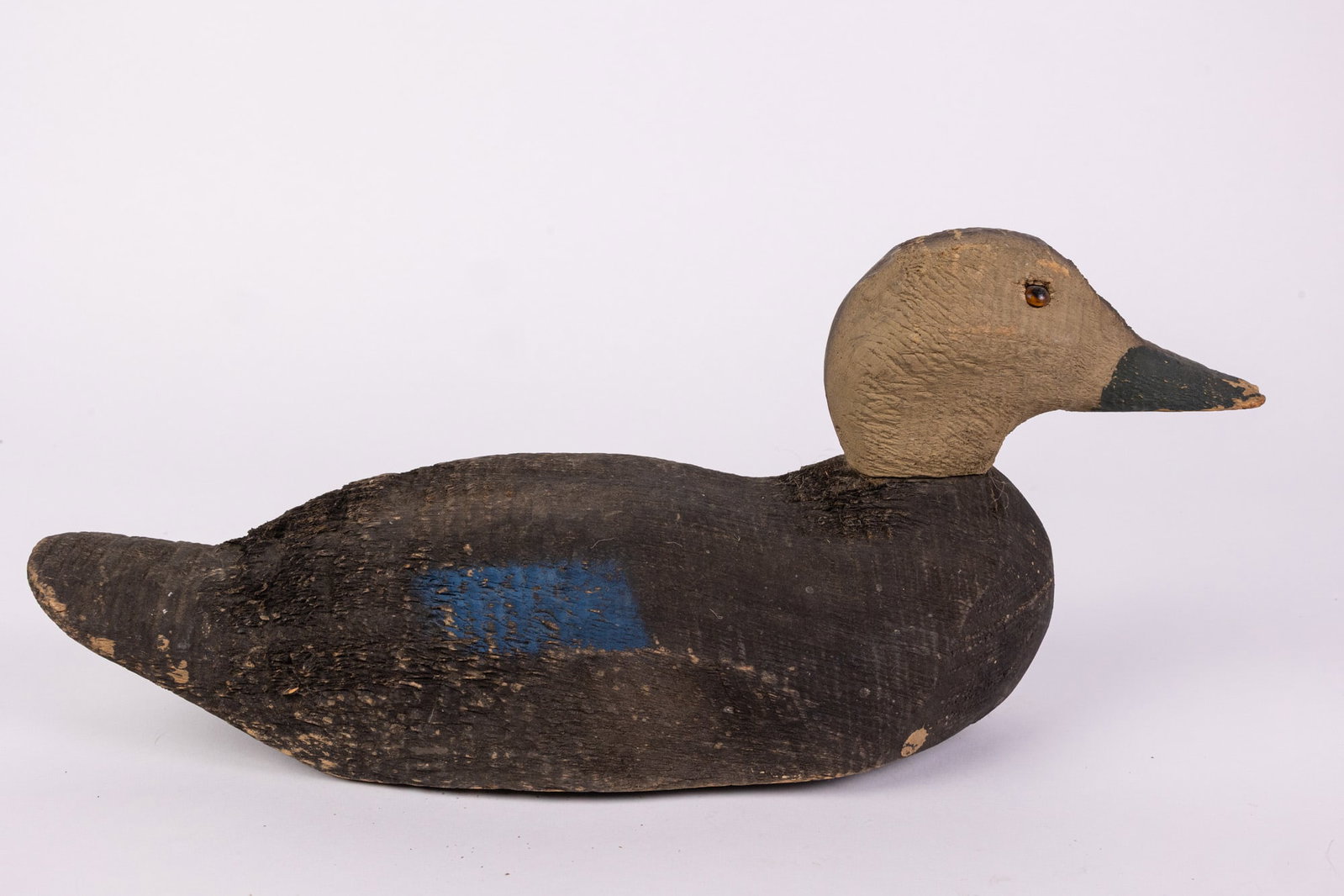 Vintage Wooden Green Winged Teal Hen Duck Decoy - 5