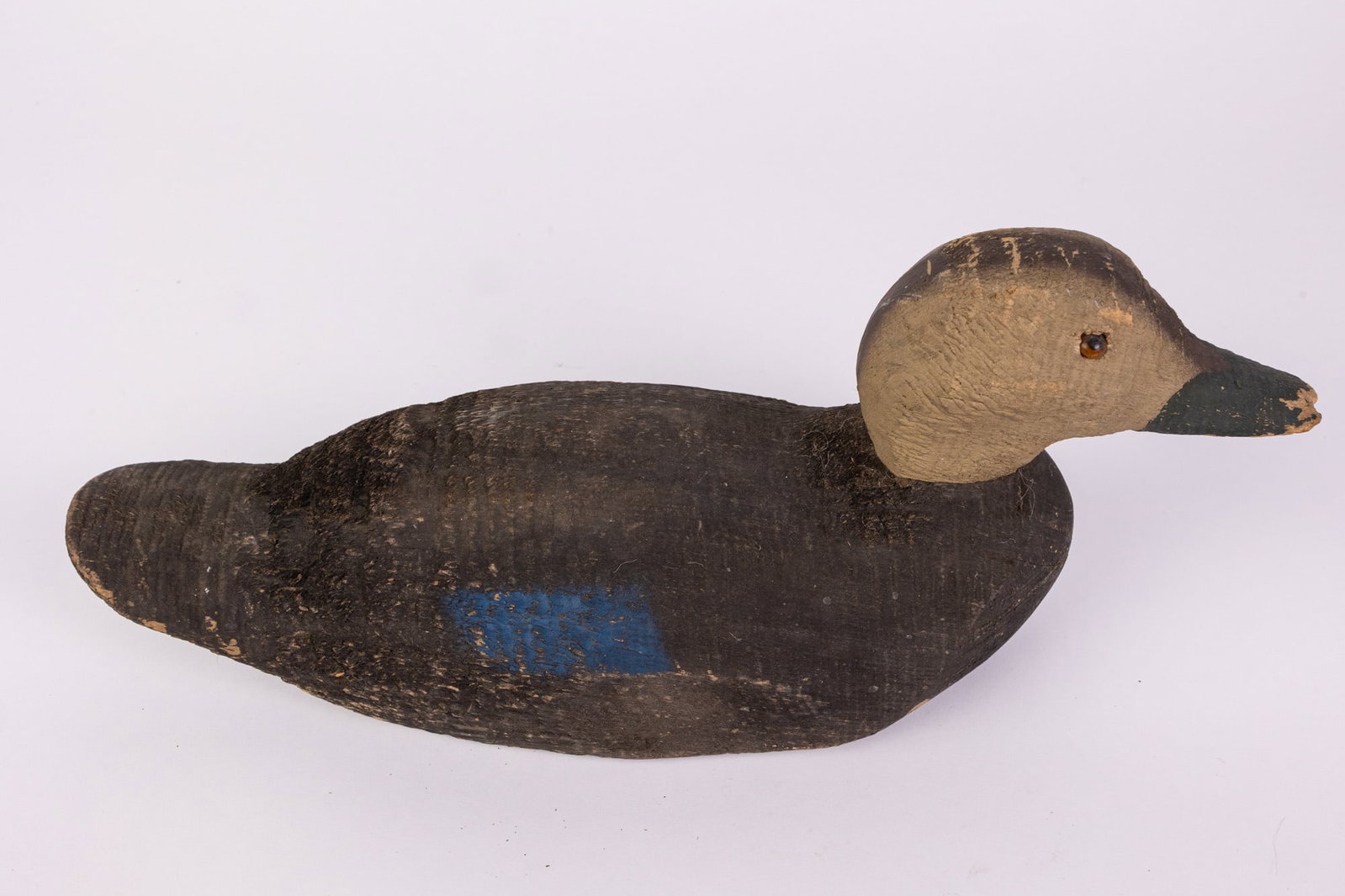 Vintage Wooden Green Winged Teal Hen Duck Decoy - 6