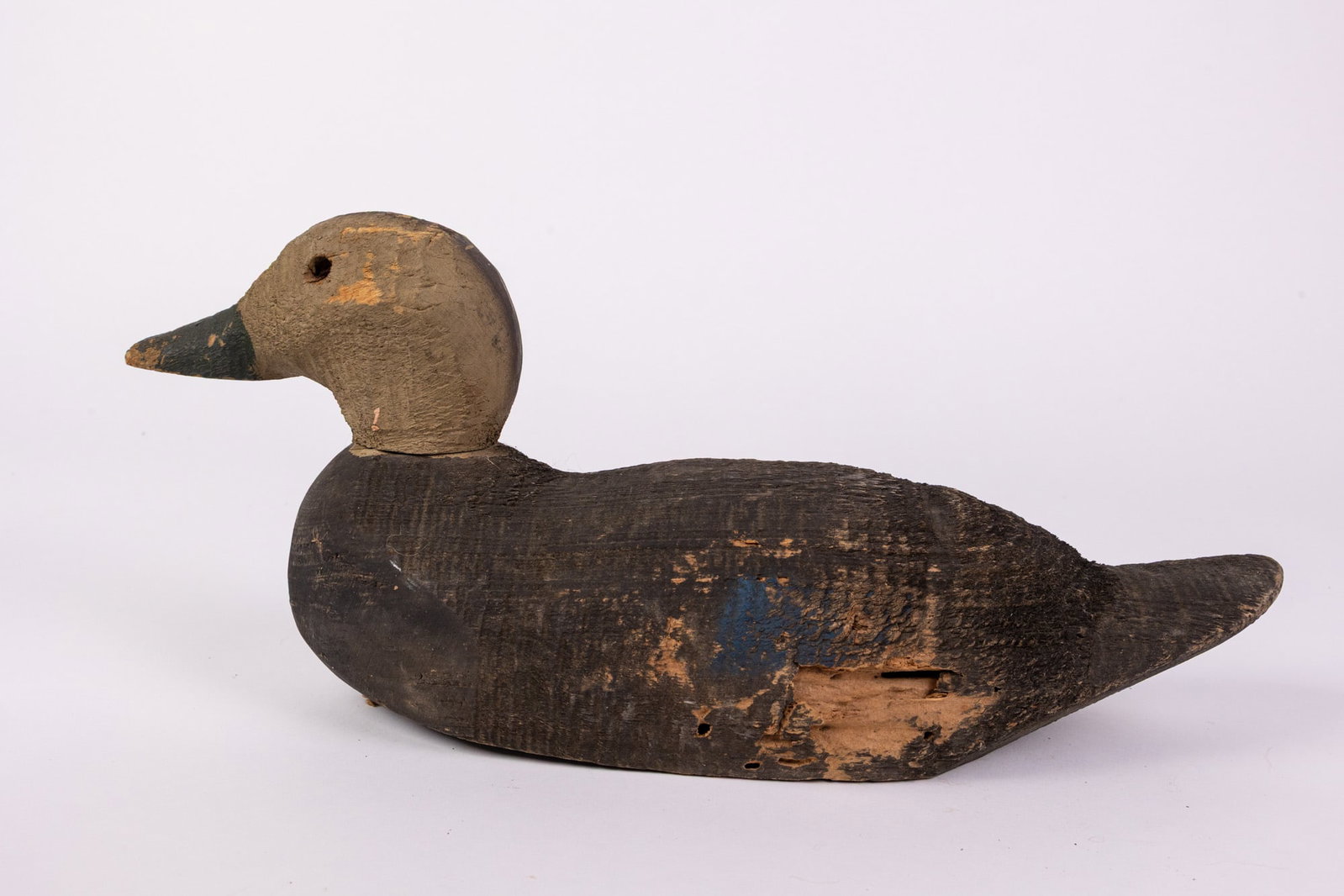 Vintage Wooden Green Winged Teal Hen Duck Decoy - 7